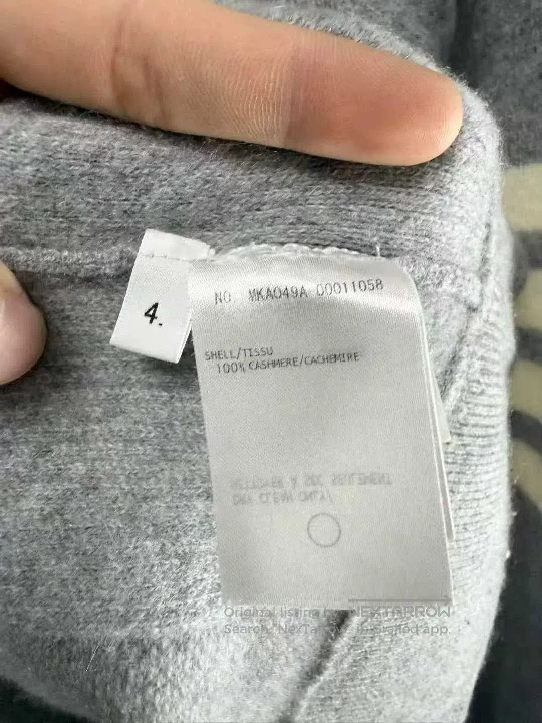 Thom Browne thom browne gray cashmere crewneck sweater. Size US L / EU 52-54 / 3 - 4 Thumbnail
