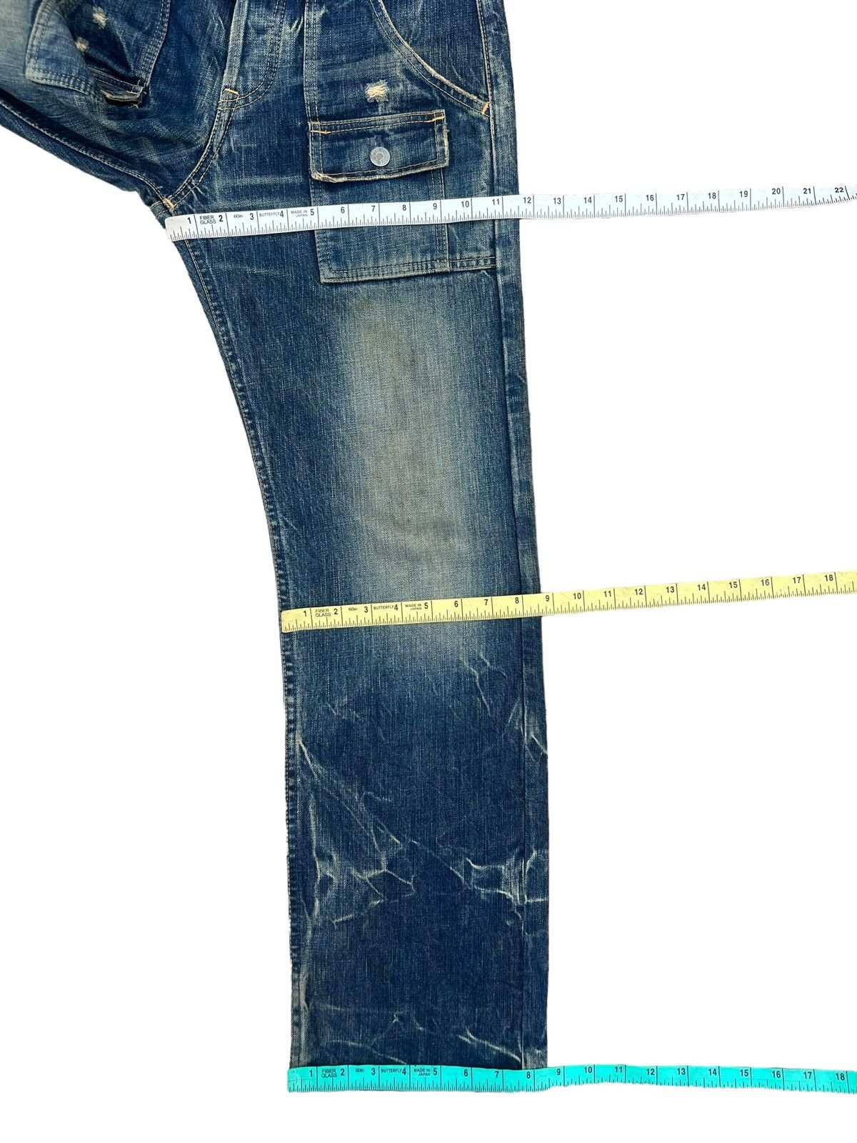 Hysteric Glamour Vintage HG Distress Rips Dirty Mud Denim Bush Jeans Size US 30 / EU 46 - 3 Thumbnail