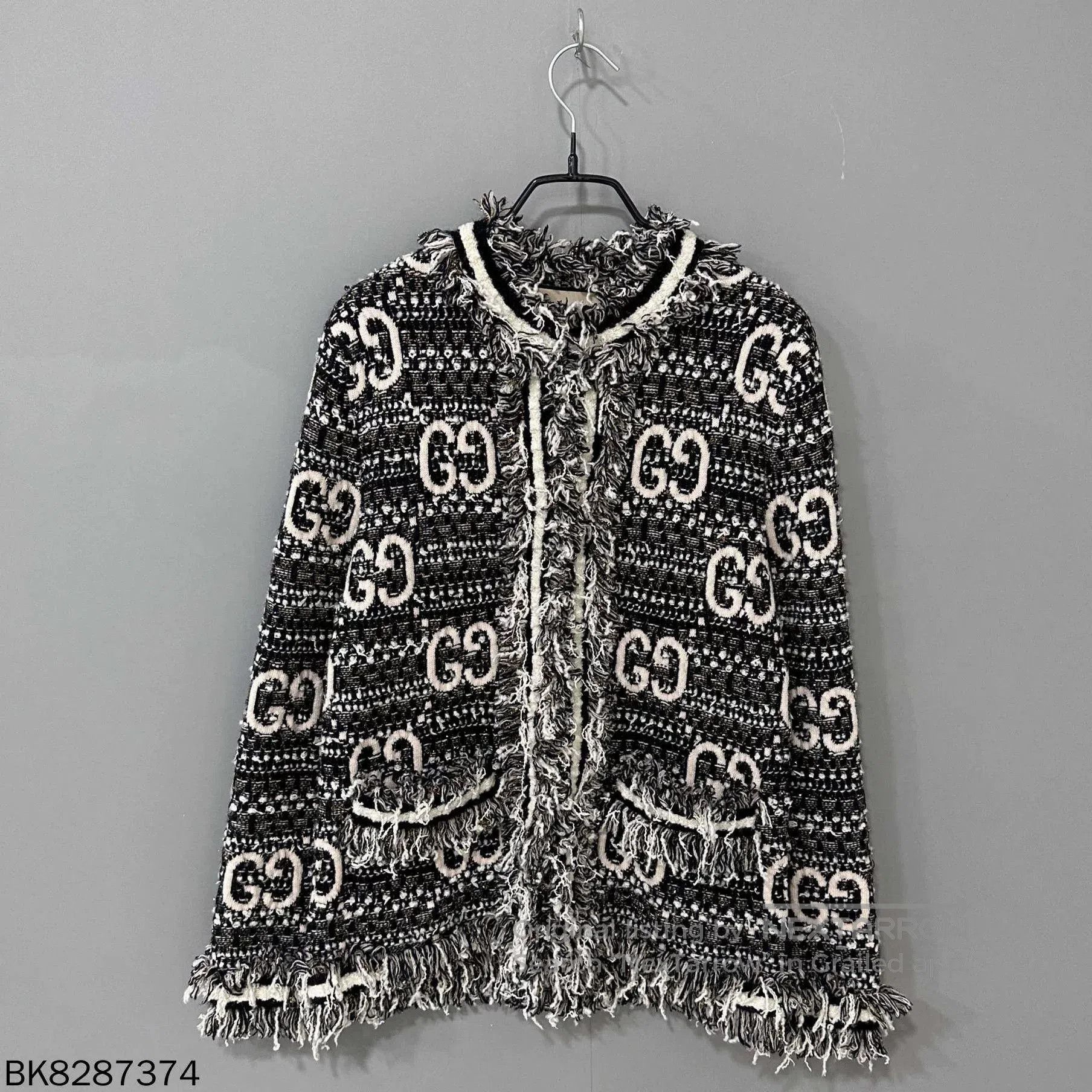 Gucci Gucci Black GG Wool Mohair Cardigan. Size XS / US 0-2 / IT 36-38 - 1 Thumbnail