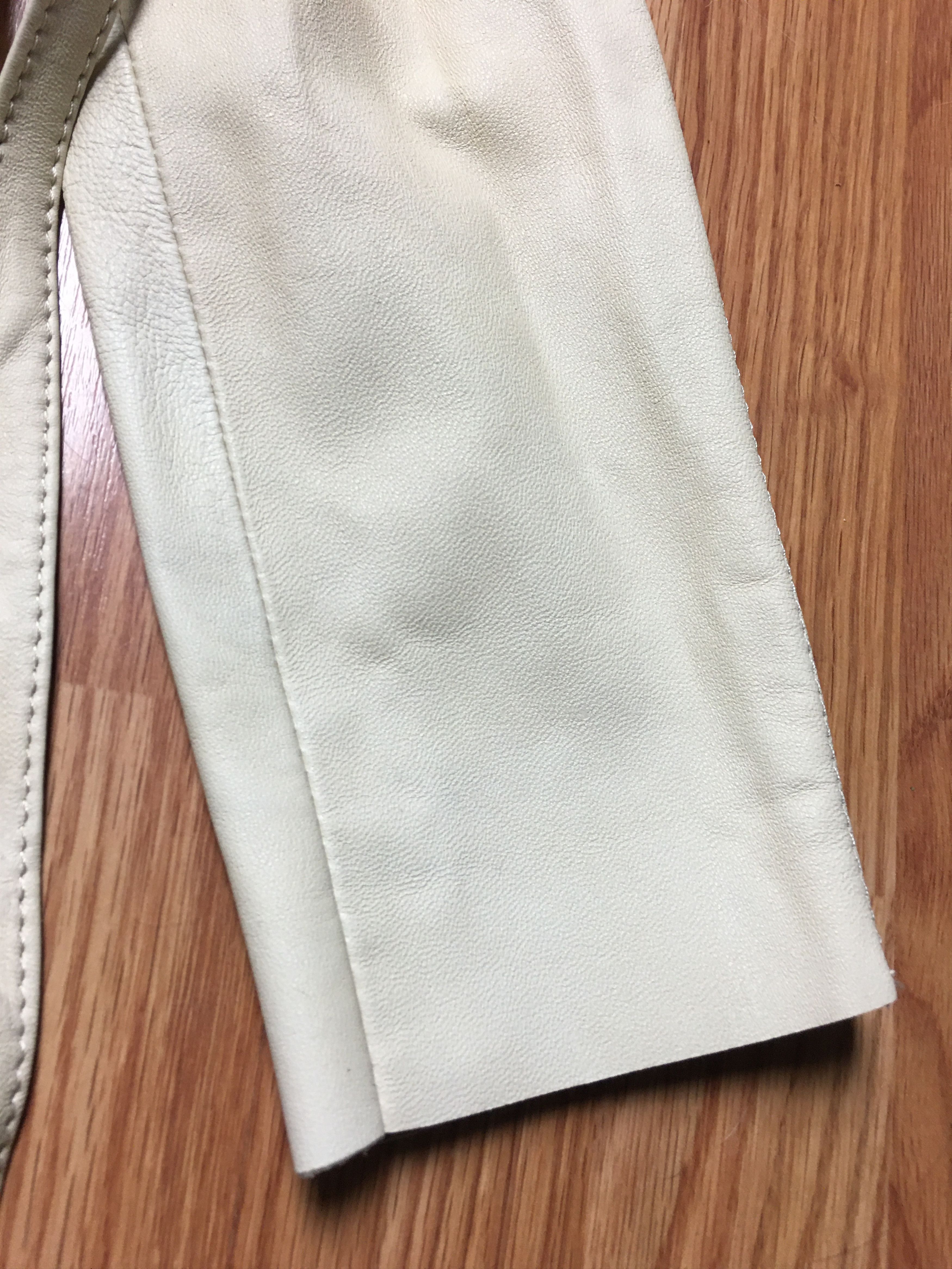 Imperial Imperial Ivory Leather Jacket Italy Size M / US 6-8 / IT 42-44 - 9 Thumbnail
