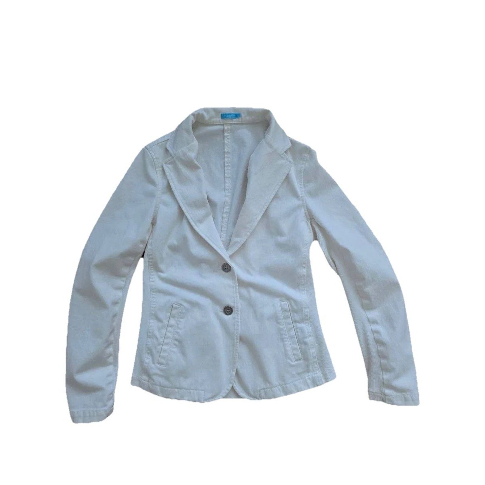 J.McLaughlin J.McLaughlin Two-Button Blazer Jacket White Small A001266 Size S / US 4 / IT 40 - 1 Thumbnail