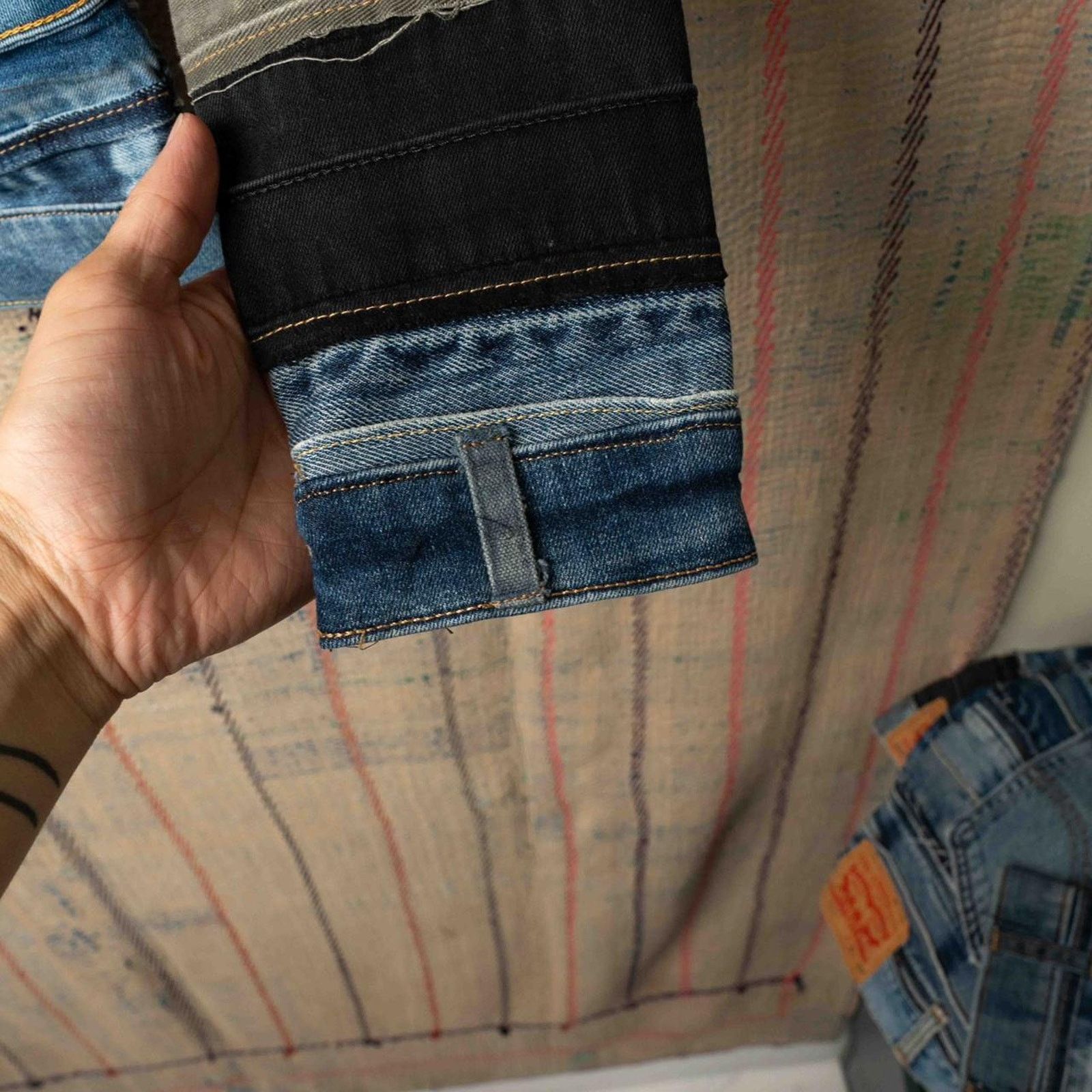 Levi's Custom upcycled levis denim jacket small Size US S / EU 44-46 / 1 - 6 Thumbnail