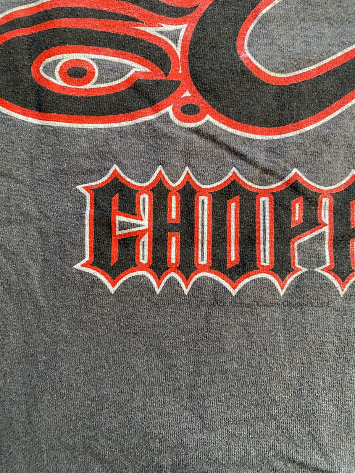 Vintage Vintage 2003 Y2K Orange County Chopper Double Sided Grey Tee Size US M / EU 48-50 / 2 - 11 Thumbnail
