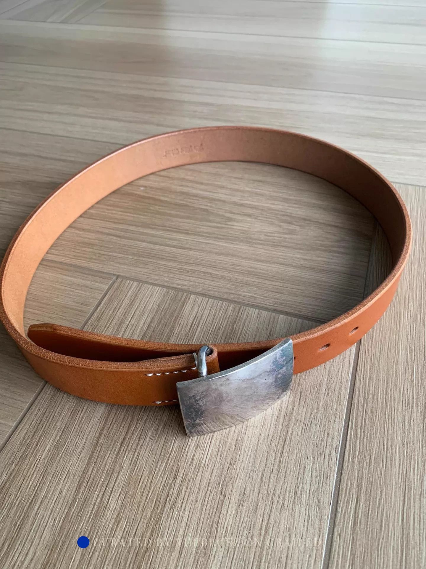 Iron Heart × Samurai Jeans × The Flat Head Heavy Curved Belt | Grailed