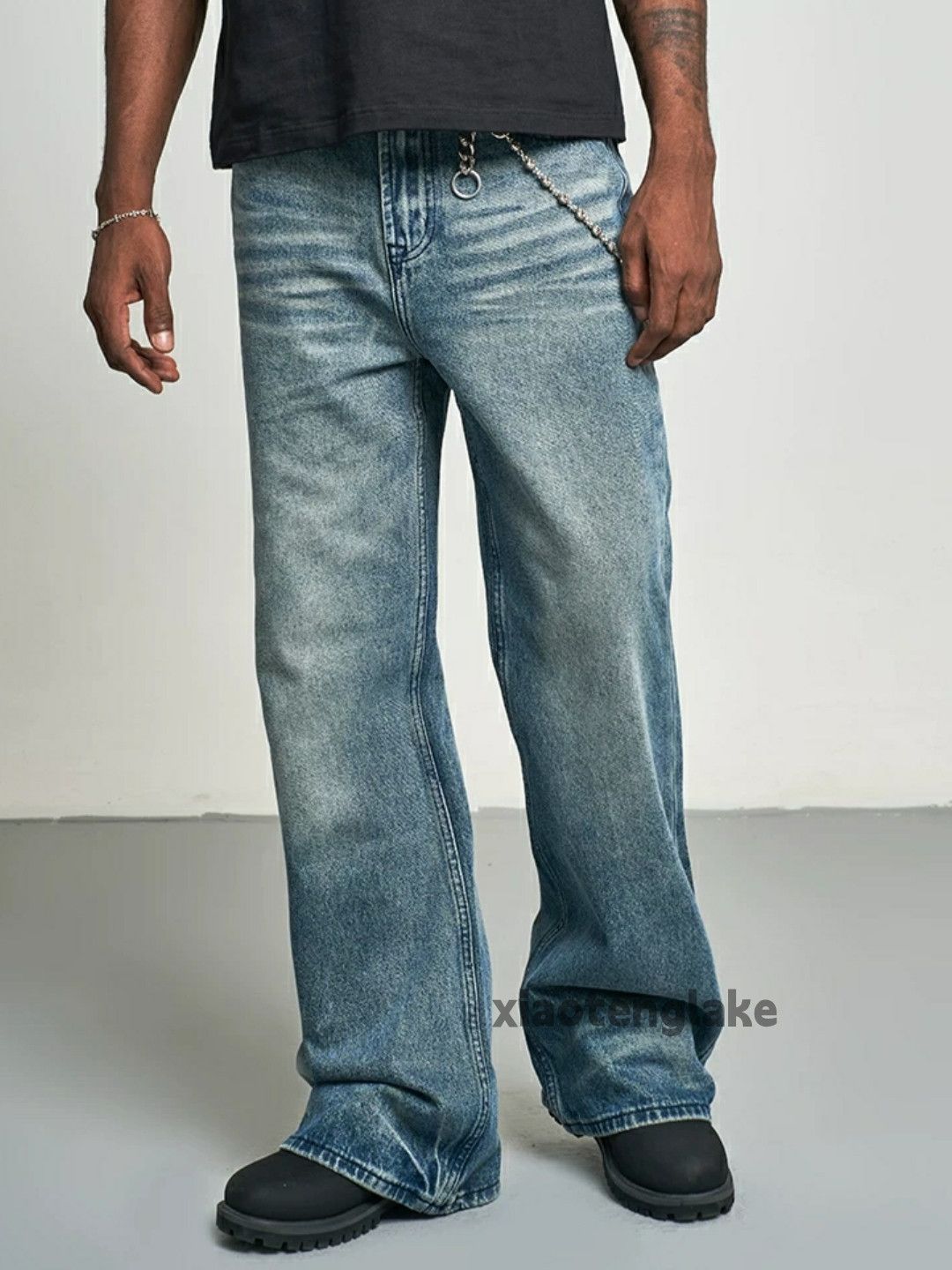 Jean × Vintage washed faded cleanfit yuppie y2k bootcut flared jeans Size US 32 / EU 48 - 3 Thumbnail