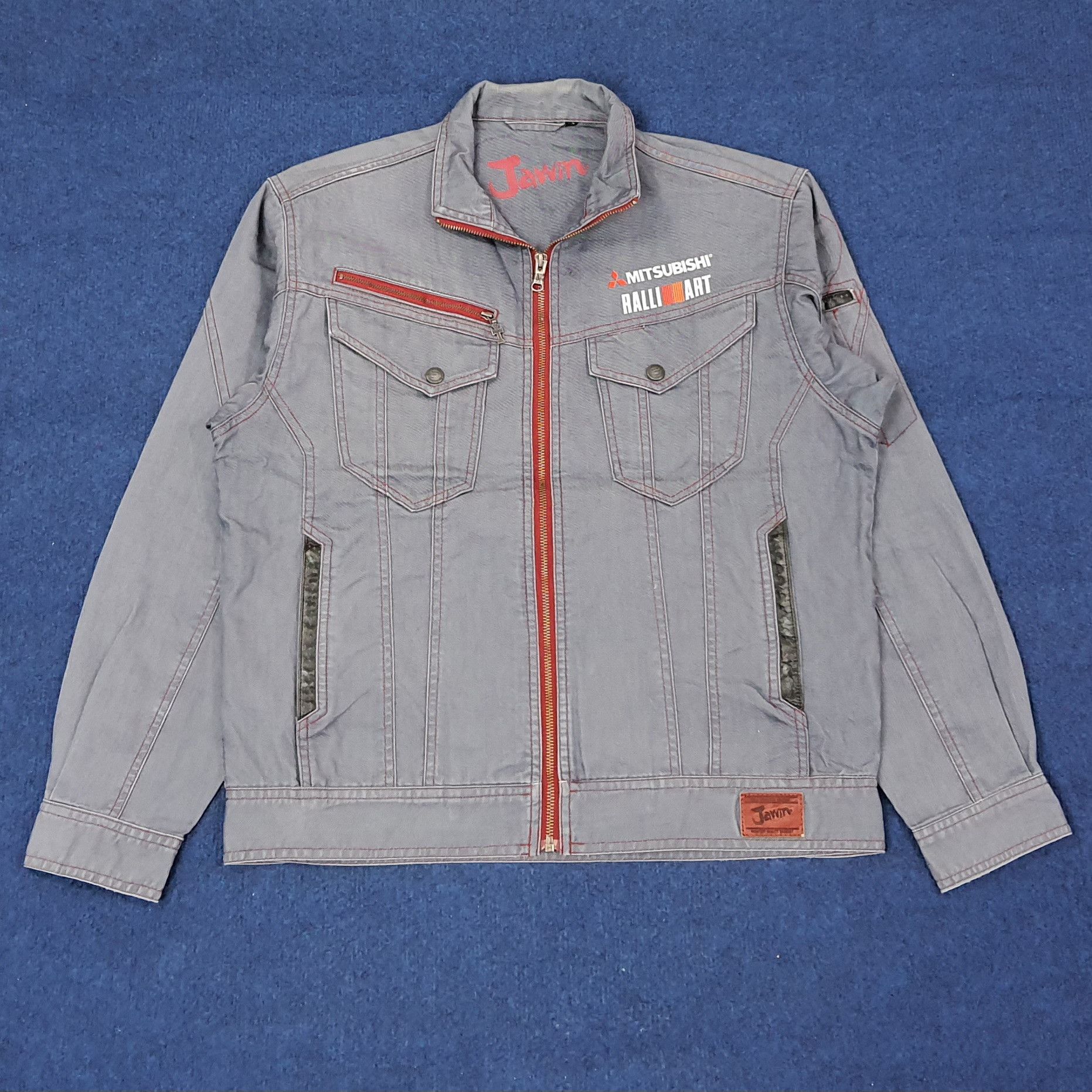 Japanese Brand Vintage Mitsubishi Ralliart Motorsports Racing Jacket C245N4 Size US M / EU 48-50 / 2 - 2 Thumbnail