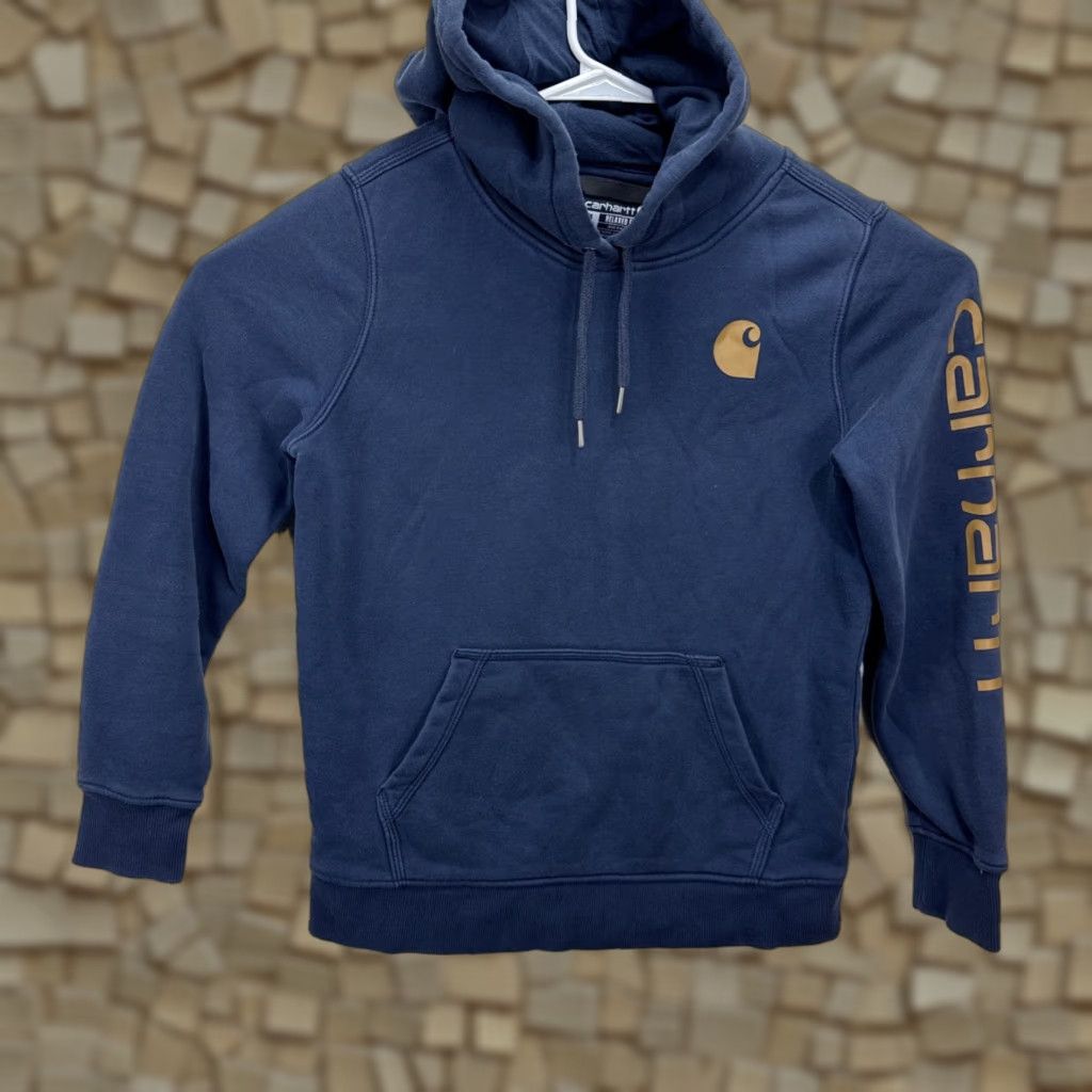 Carhartt Carhartt Women’s Hoodie Pullover Navy Blue Logo Fleece Medium Size M / US 6-8 / IT 42-44 - 1 Thumbnail
