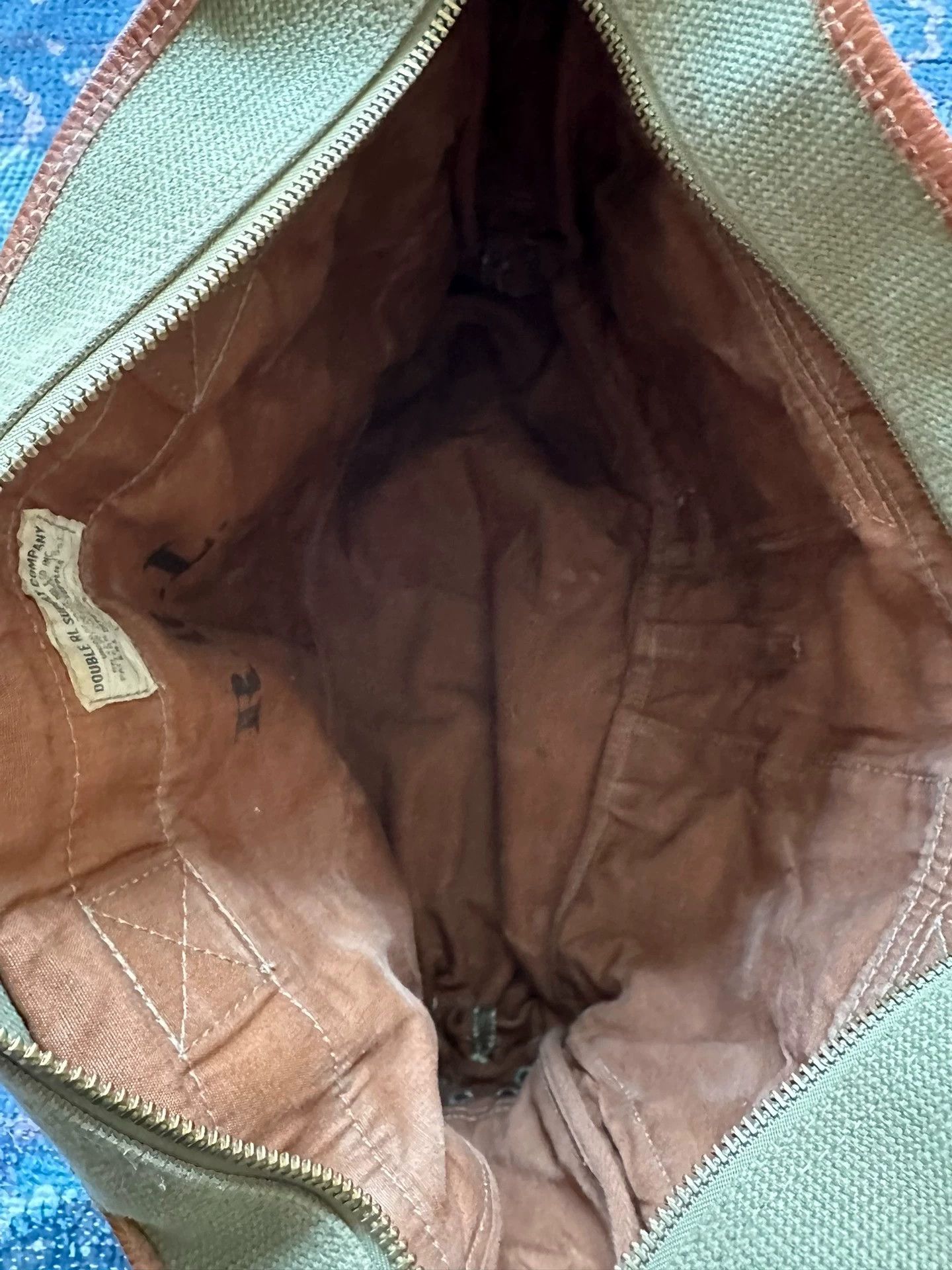 RRL Ralph Lauren RRL Distressed Color Block Leather Postman Bag Size ONE SIZE - 6 Thumbnail