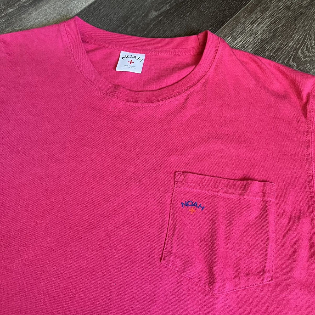 Noah Noah NYC New York City Hot Pink Small Logo Pocket Tee Shirt Size US M / EU 48-50 / 2 - 1 Thumbnail