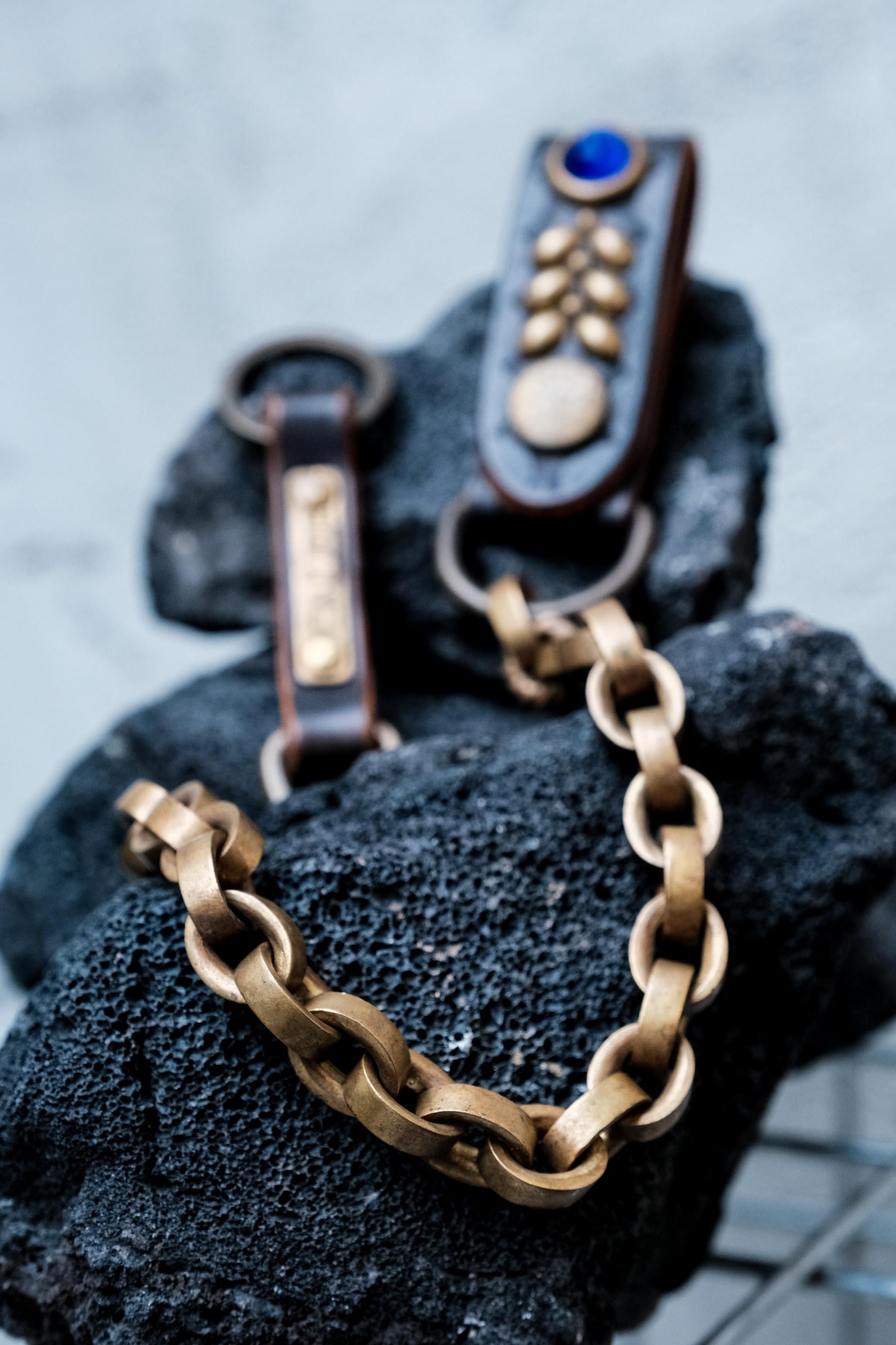 Other CALEE Studded Leather Wallet Chain BLUE Size ONE SIZE - 1 Thumbnail