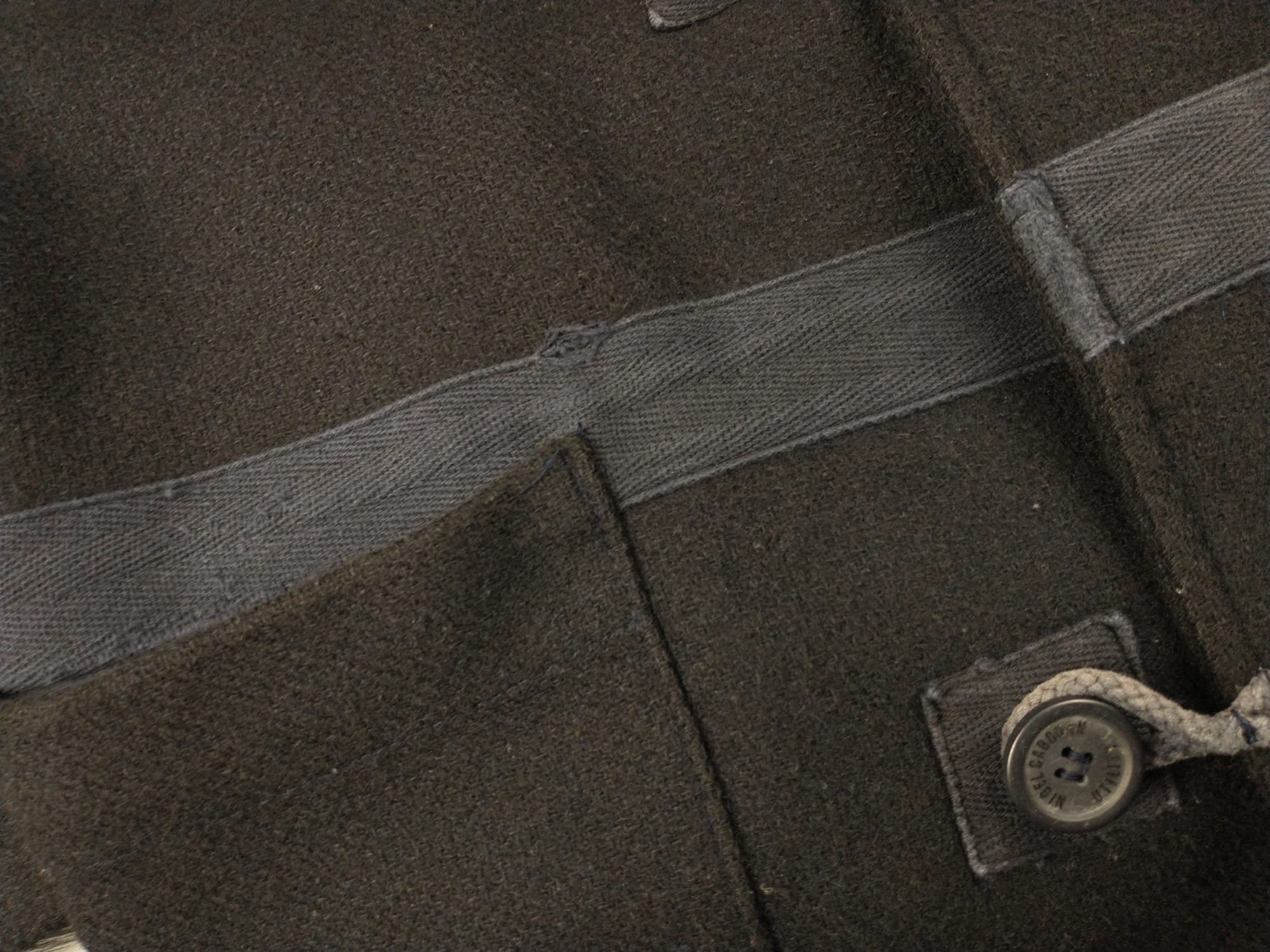 Nigel Cabourn Nigel Cabourn Utility Wool Hooded Coat Size M Navy Mens Size US M / EU 48-50 / 2 - 13 Thumbnail
