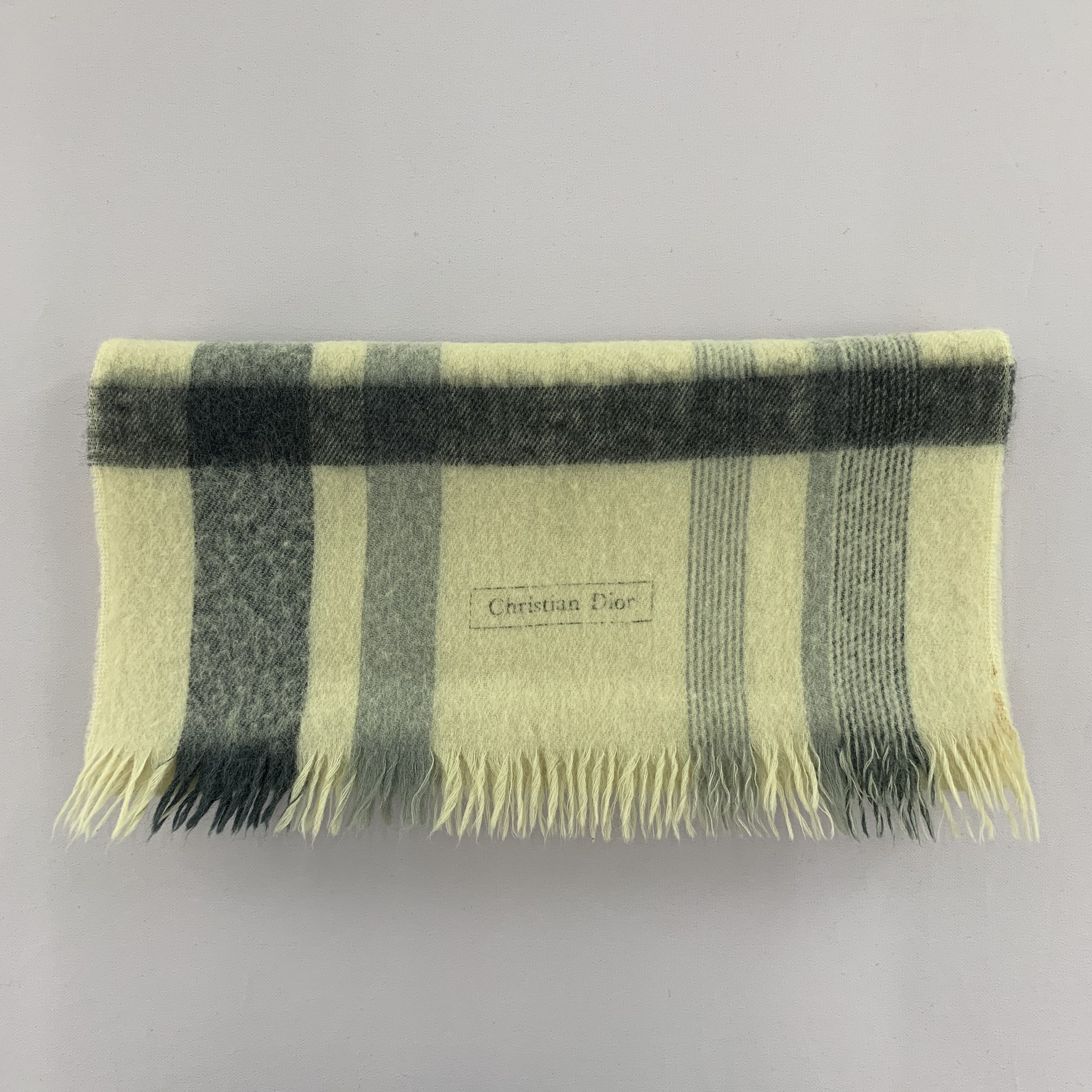 Christian Dior Monsieur Christian Dior Scarf Wool Muffler Neck Wrap BL5135 Size ONE SIZE - 4 Thumbnail