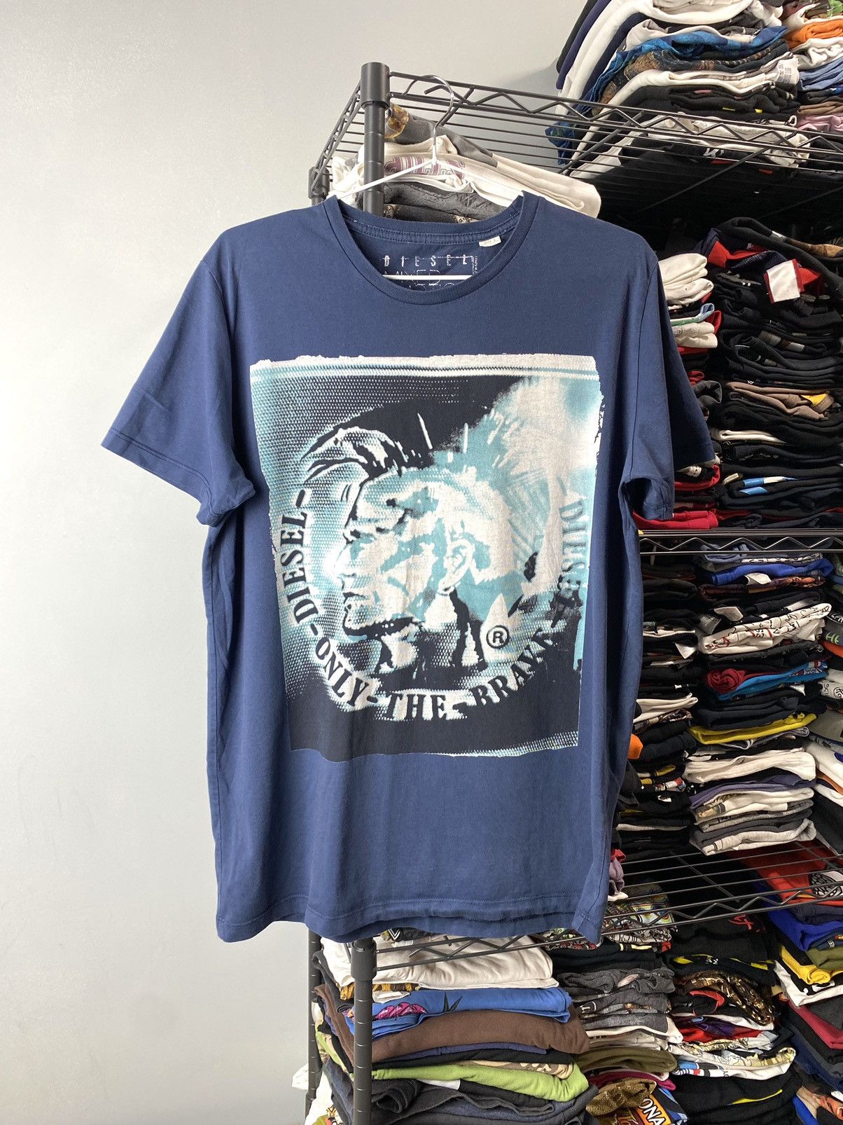 Diesel Y2K Vintage Diesel Tee Shirt Size US L / EU 52-54 / 3 - 1 Thumbnail