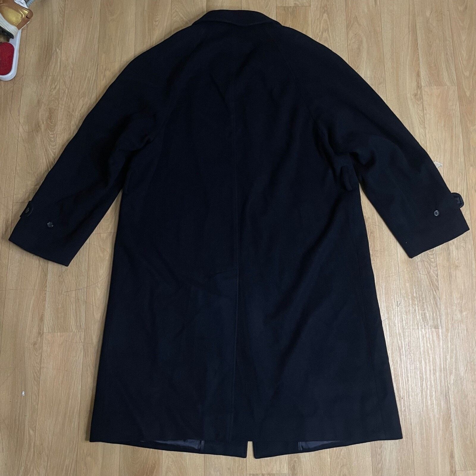 Burberry VINTAGE Burberry Trench Coat CASHEMERE VIRGIN WOOL BLUEnavy Size US L / EU 52-54 / 3 - 5 Thumbnail