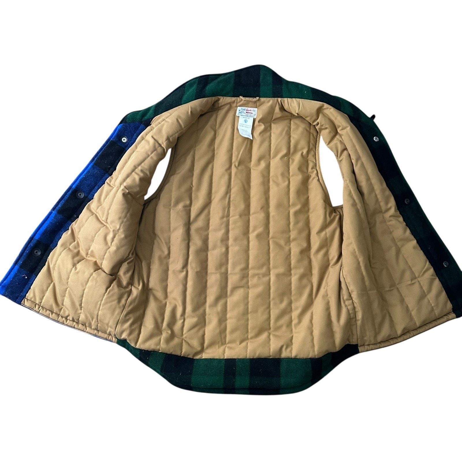 Garbstore Garbstore Tri Saver Piece Vest Mens M Plaid Wool Blue Green Size US M / EU 48-50 / 2 - 5 Thumbnail