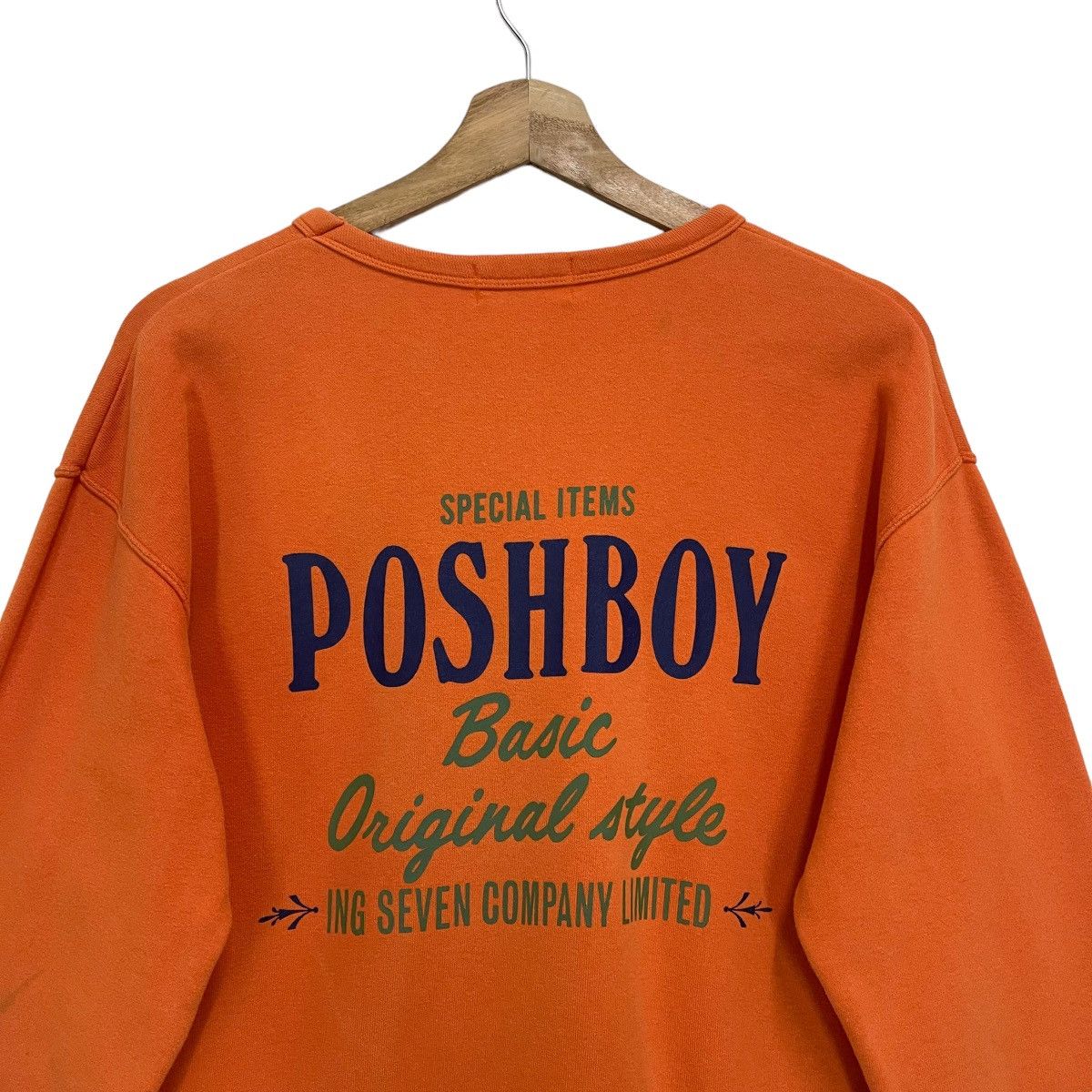 Japanese Brand Poshboy Big Logo Crewneck Sweatshirt Size US M / EU 48-50 / 2 - 9 Thumbnail