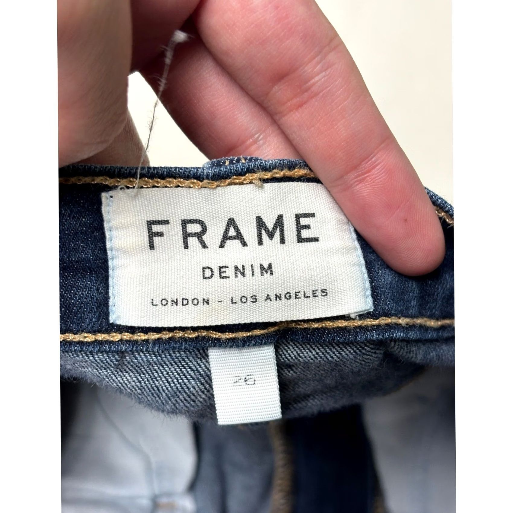 Frame FRAME Le High Skinny Crop Jeans Dark Wash Women's 26x27 Jeans Crop High Rise Slim Skinny Door? Size 26" / US 2 / IT 38 - 5 Thumbnail