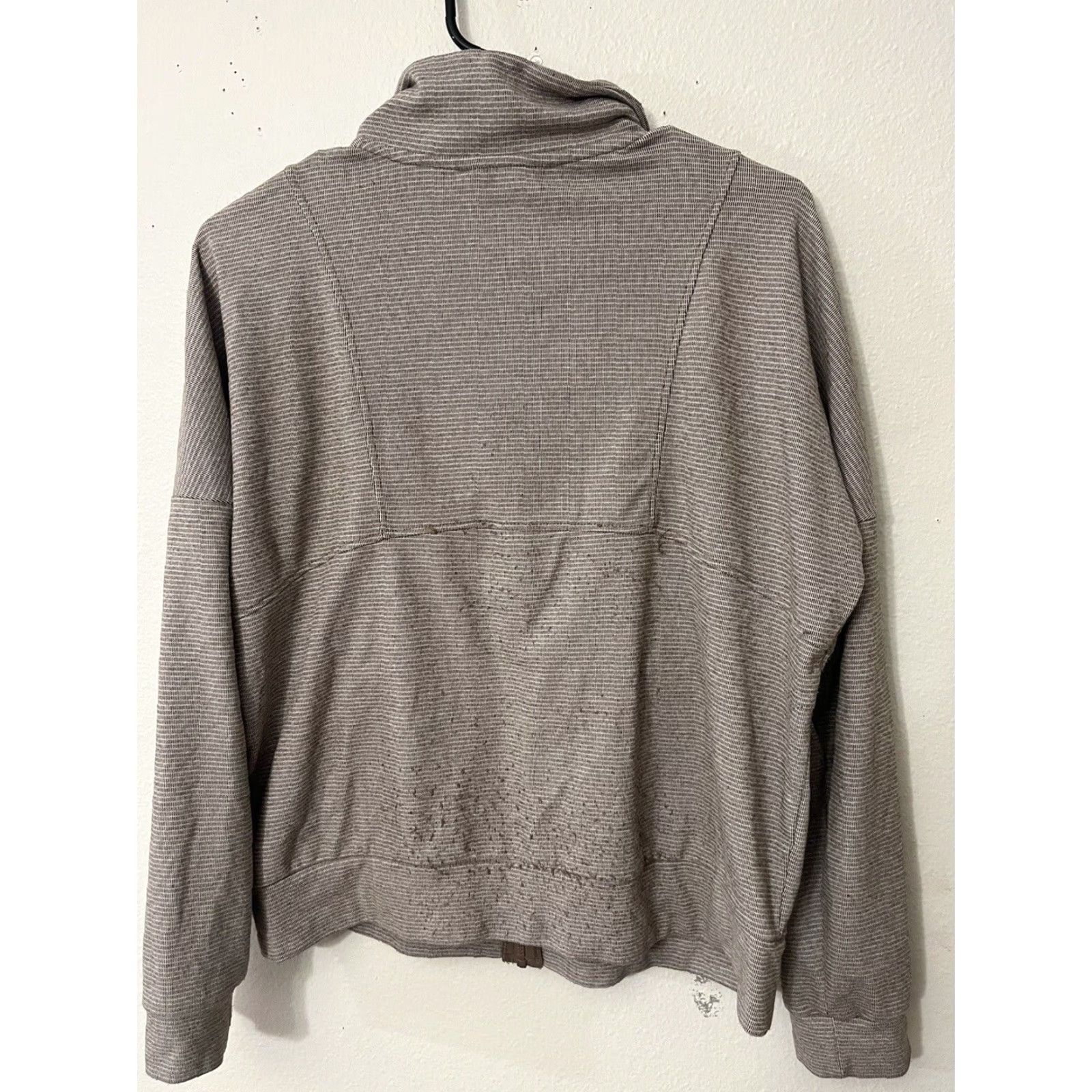 Vintage RBX Jacket Women M Striped Brown Full Zip Lightweight Activewear Casual Size M / US 6-8 / IT 42-44 - 2 Thumbnail