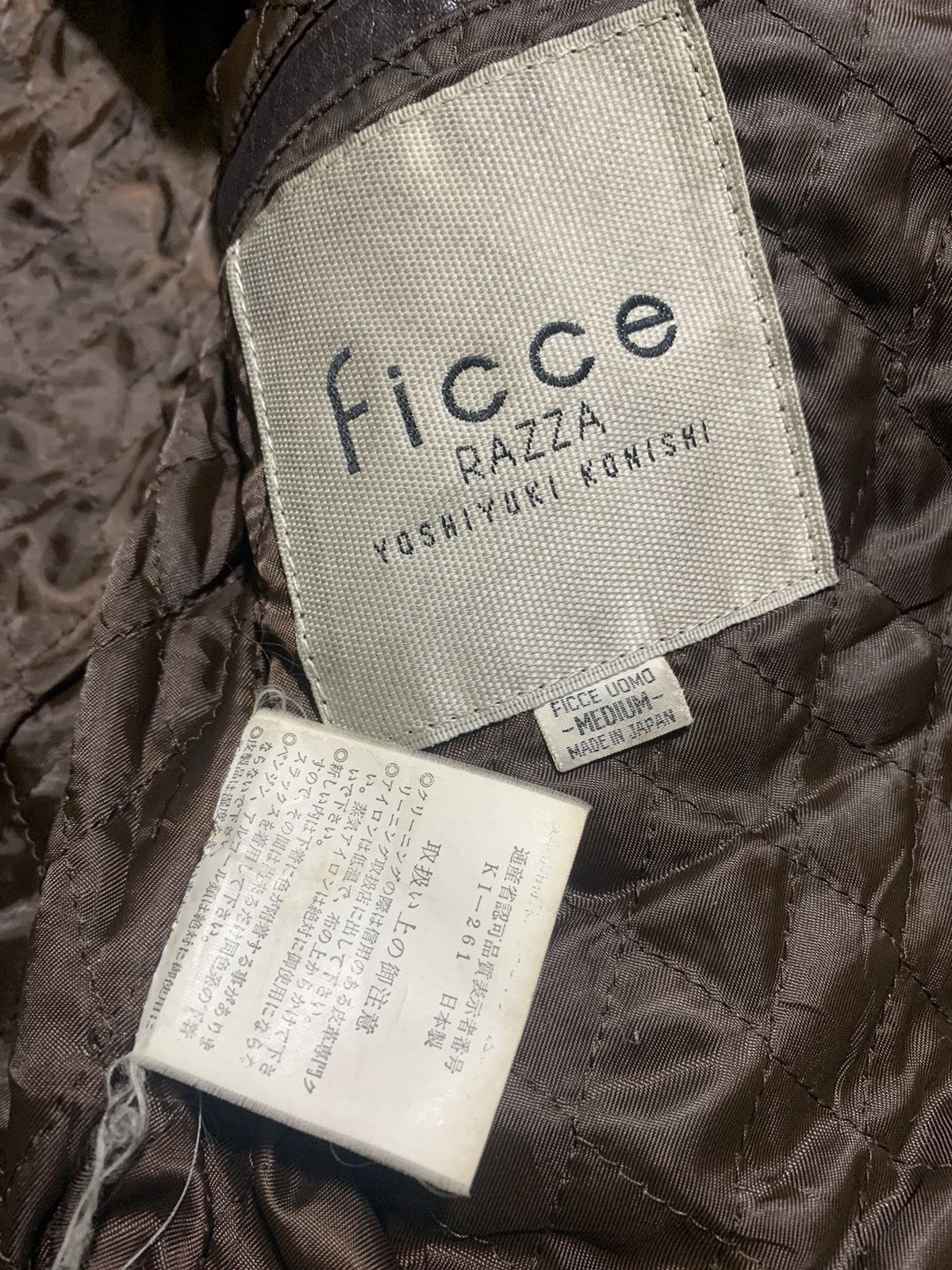 Japanese Brand × Yoshiyuki Konishi Vintage Leather Jacket Ficce Razza by Yoshiyuki Konishi Size US L / EU 52-54 / 3 - 5 Thumbnail