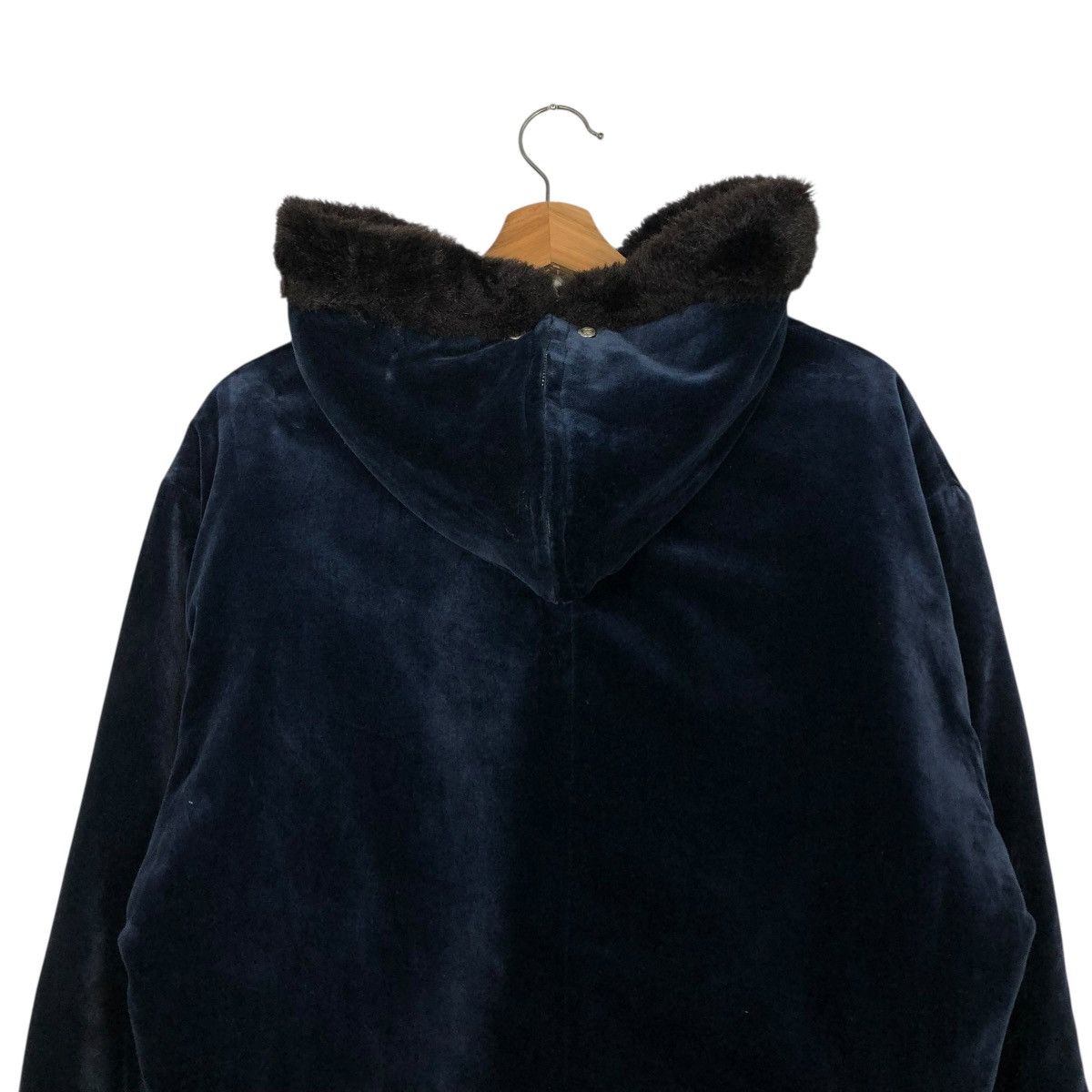 Japanese Brand 🔥RICH DARK BLUE BOMBER JACKET FUR INTERIOR ISSEY MIYAKE Size US L / EU 52-54 / 3 - 11 Thumbnail