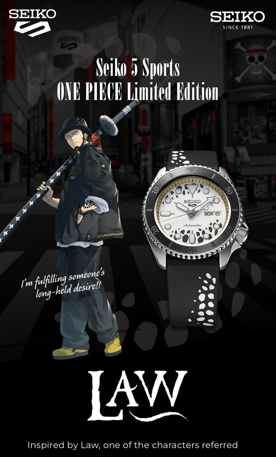 Seiko Seiko × One Piece Limited Edition Automatic Watch Size ONE SIZE - 1 Thumbnail