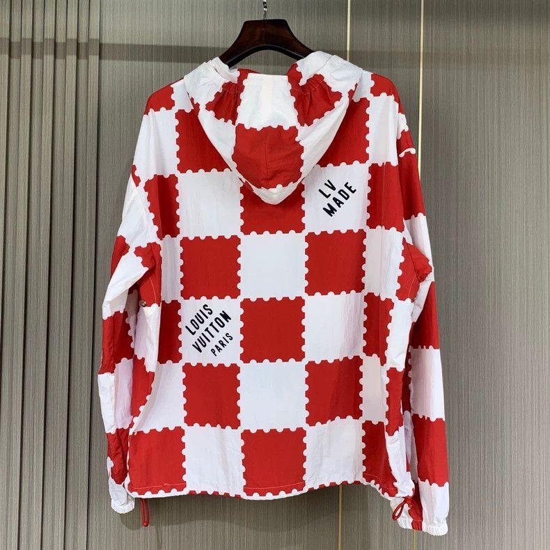Louis Vuitton Louis Vuitton x Nigo Red White Jacket -2505 Size M / US 6-8 / IT 42-44 - 2 Thumbnail