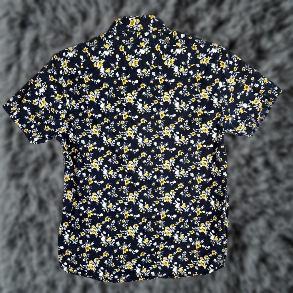 Vintage Cactus Man Black Floral 100% Cotton Short Sleeve Button-Up Shirt Men M Size US M / EU 48-50 / 2 - 1 Thumbnail