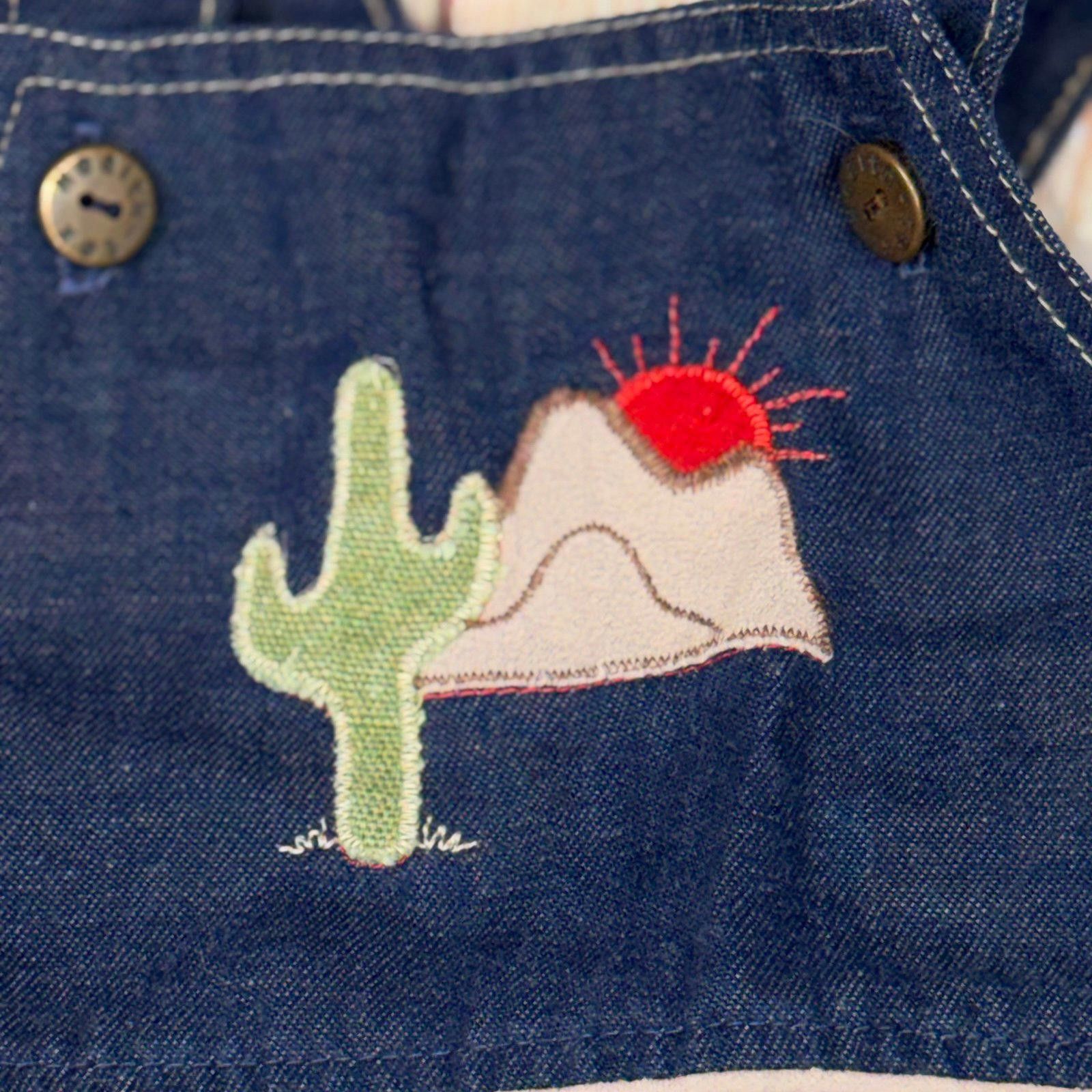 Other Vintage Health-Tex 18 Month Overalls with Cactus Embroidery Size ONE SIZE - 5 Thumbnail