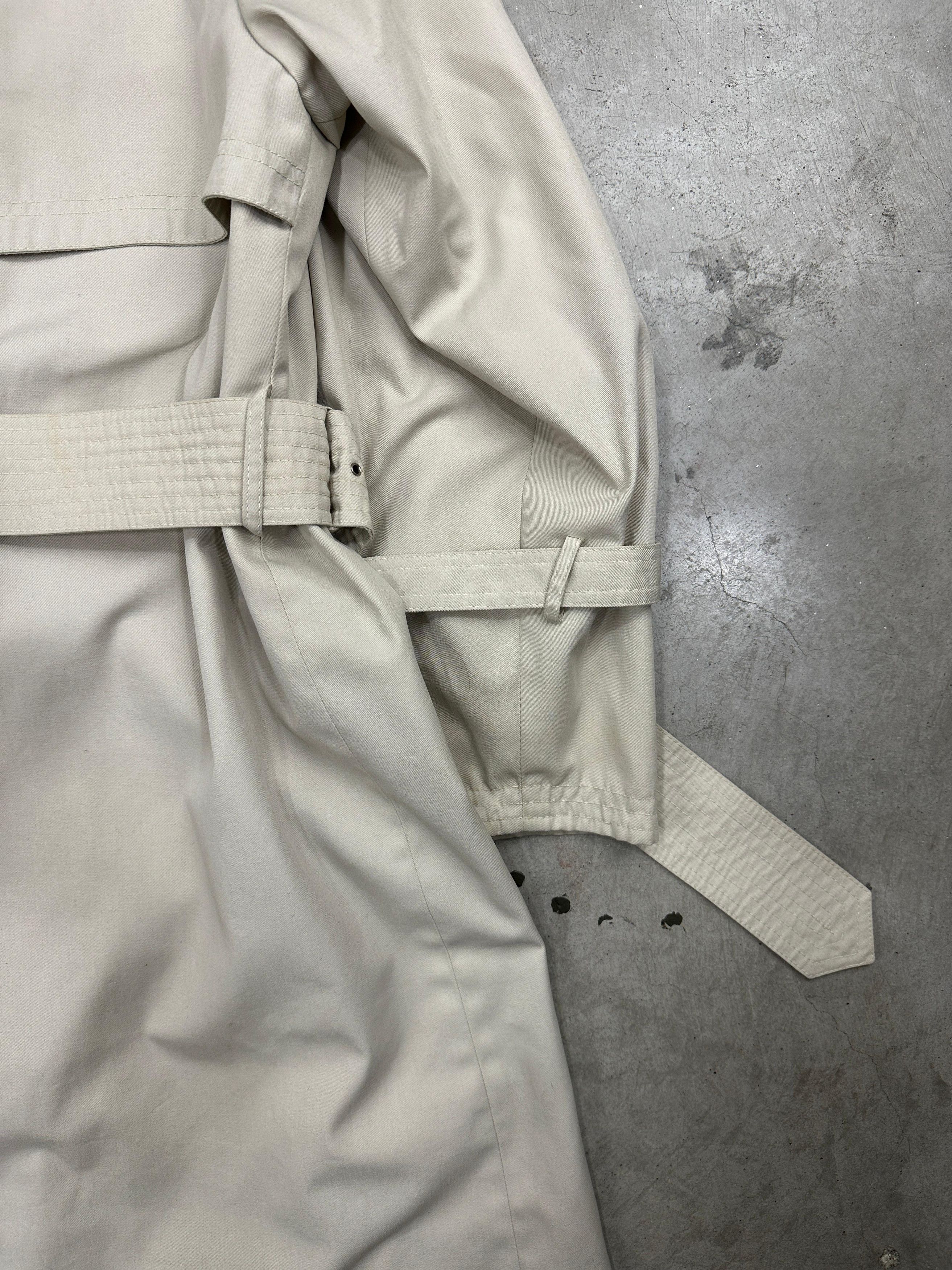 Vintage 80s Herno White Trenchcoat Size S / US 4 / IT 40 - 6 Thumbnail