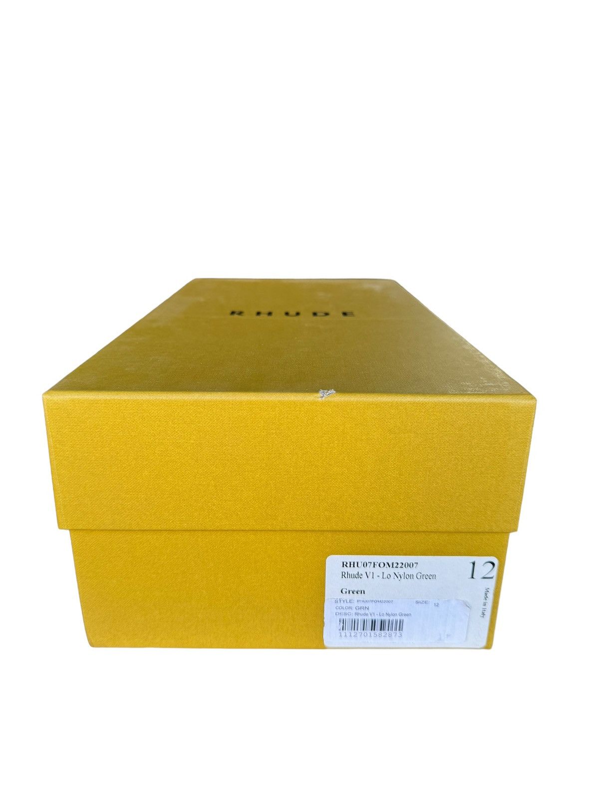 Rhude Unreleased Green V1 Nylon Lo Sneaker Size US 12 / EU 45 - 10 Thumbnail