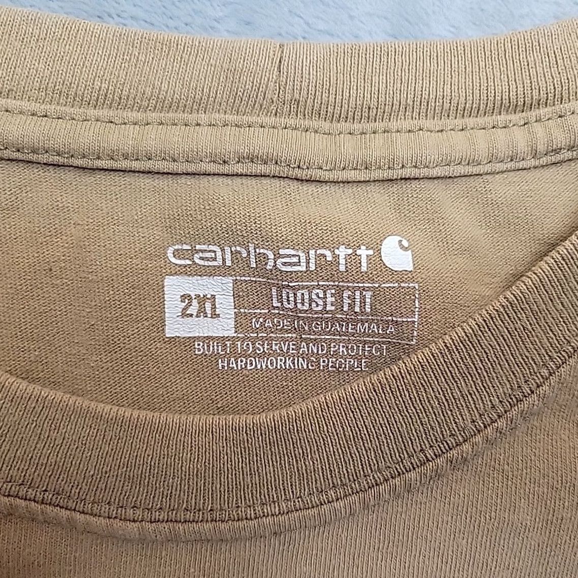 Carhartt Carhartt Shirt Mens 2XL Brown Loose Fit Short Sleeve Crewneck Pocket Tee K87 Size US XXL / EU 58 / 5 - 5 Thumbnail