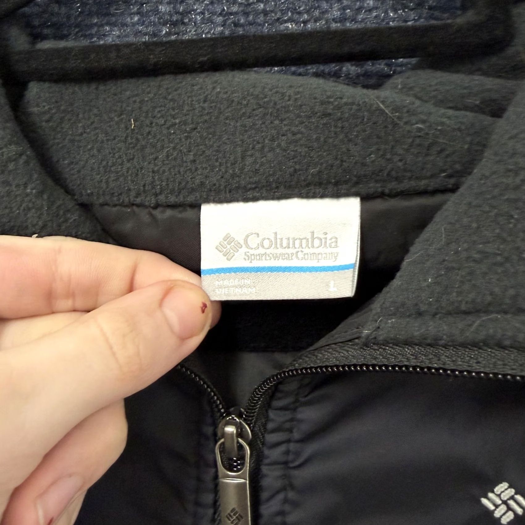 Vintage Columbia Vest Womens Large Black Quilted Fleece Lined Full Zip Outdoor Size L / US 10 / IT 46 - 3 Thumbnail