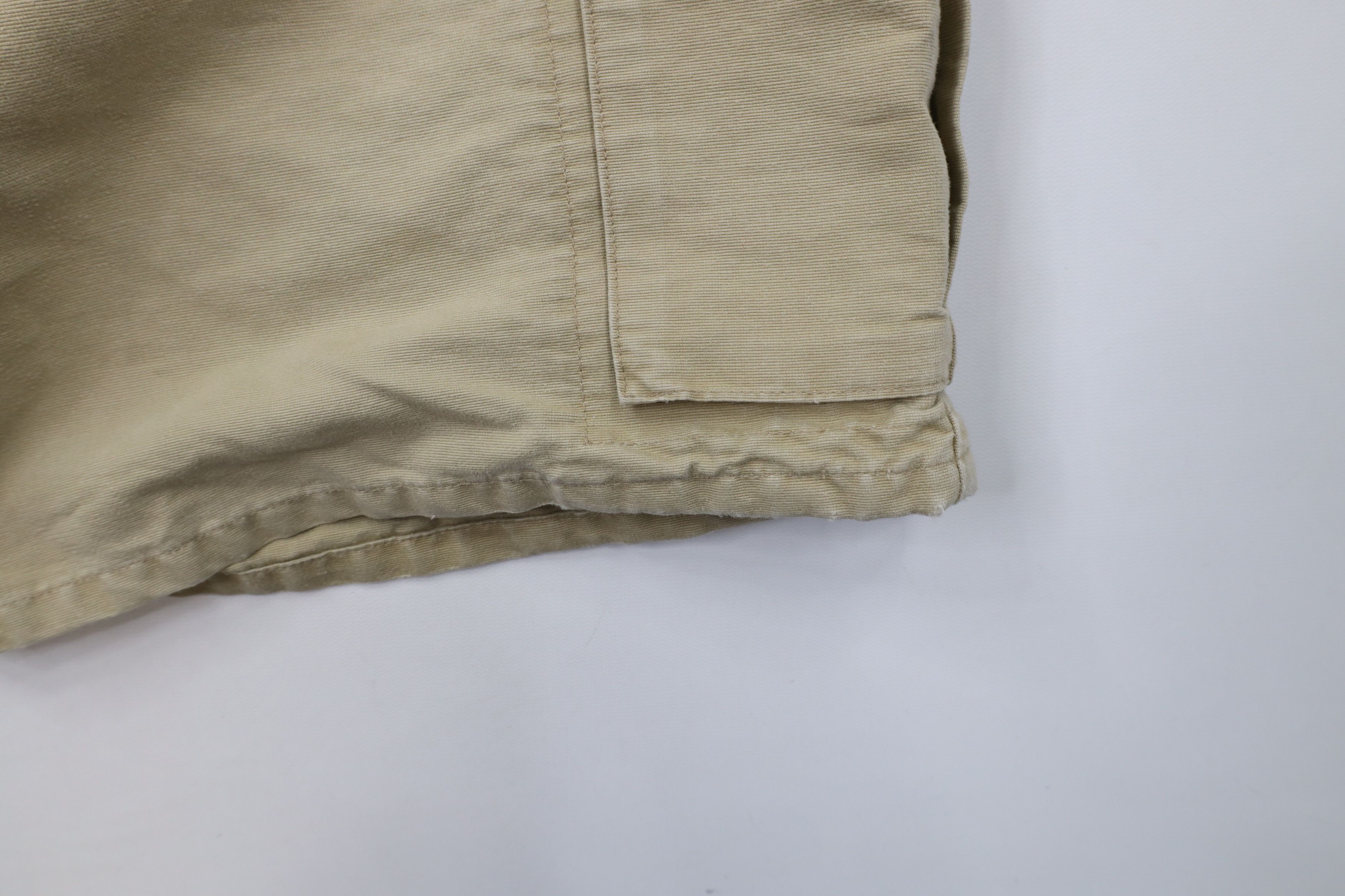 Gap × Vintage Vintage 90s Gap Heavy Canvas Cargo Shorts Beige Cotton Size US 38 / EU 54 - 5 Thumbnail