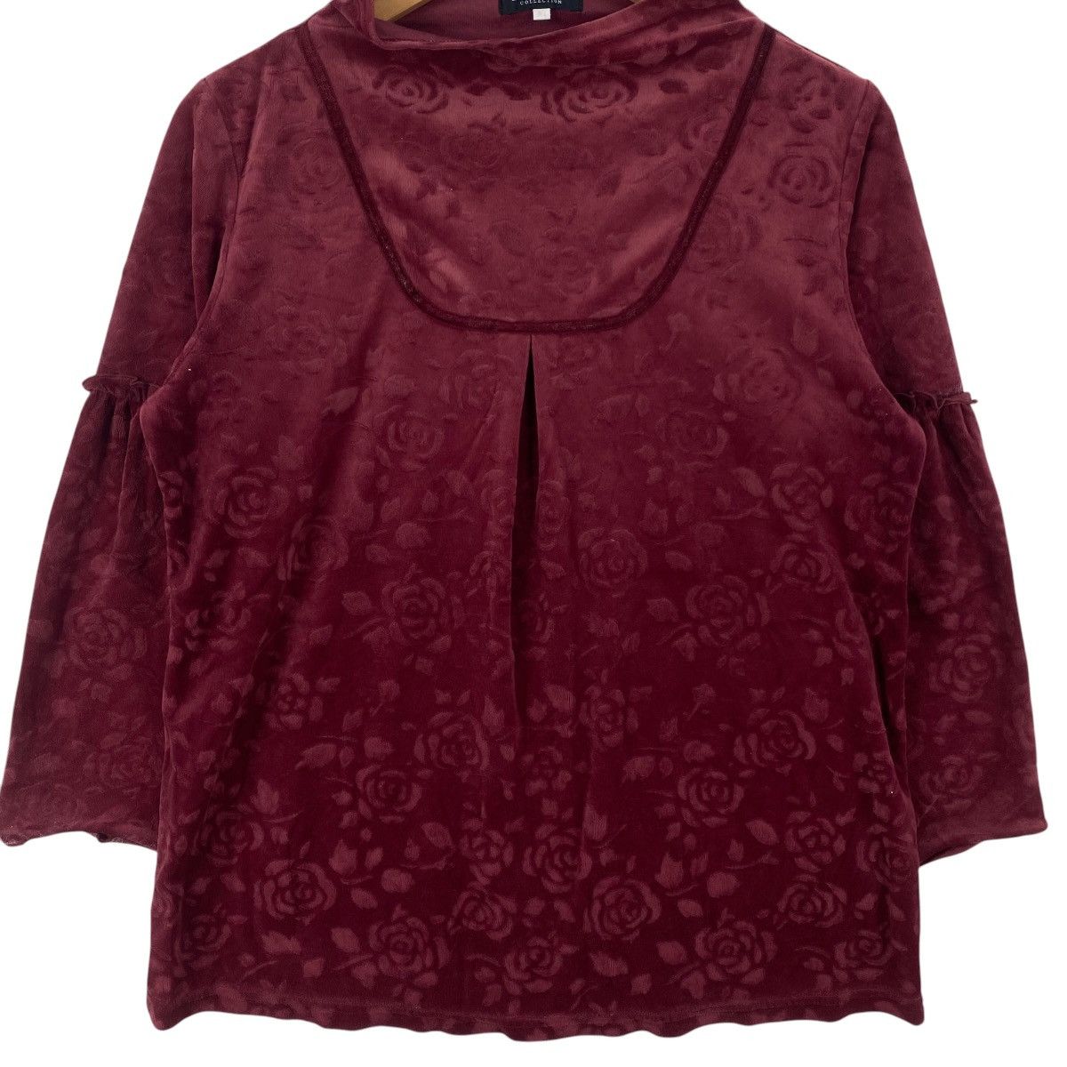 Lanvin Vintage LANVIN COLLECTION Velour Floral Embossed Long Size M / US 6-8 / IT 42-44 - 5 Thumbnail