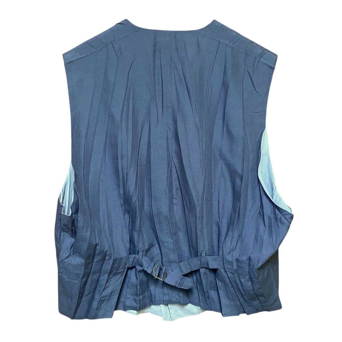 Issey Miyake × Pleats Please Issey Miyake × Vintage 💥 80s ISSEY MIYAKE PLEATE PLEASE BUTTON VEST Size US M / EU 48-50 / 2 - 5 Thumbnail