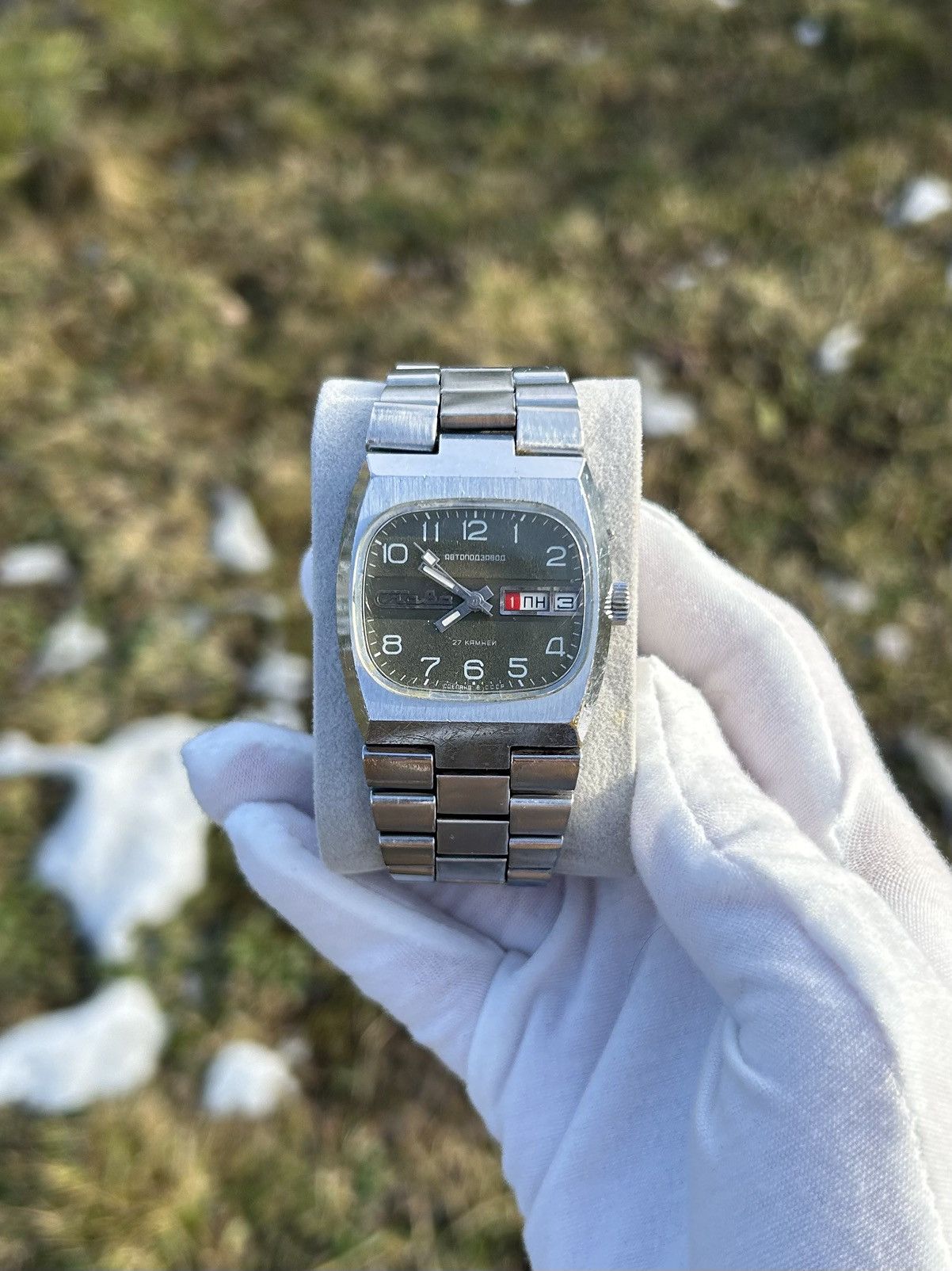 Vintage Vintage Slava Watch USSR Soviet Automatic Massive 1980s Size ONE SIZE - 2 Thumbnail