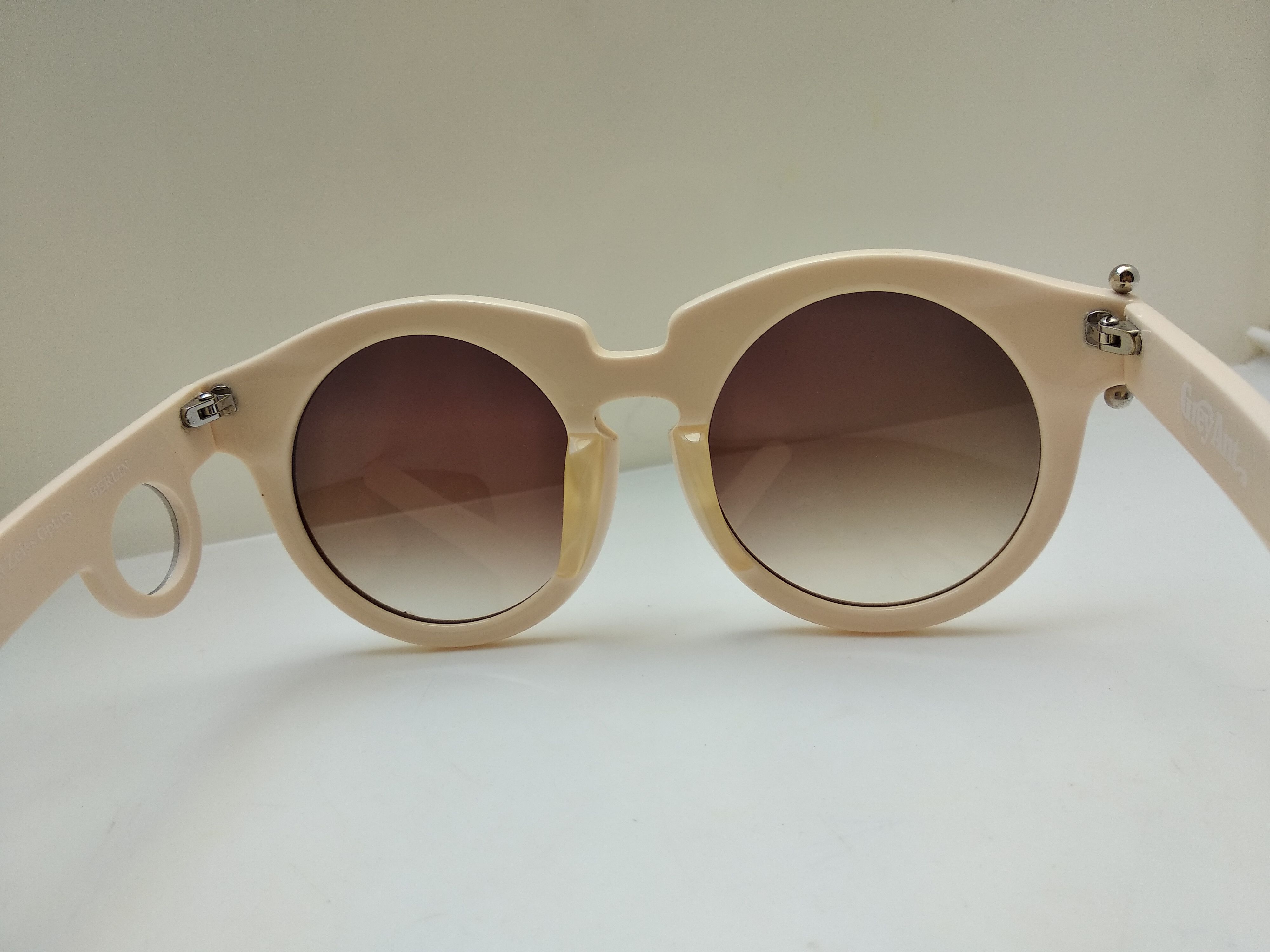 Grey Ant Grey Ant Ivory white Round Sunglasses Frame Size ONE SIZE - 6 Thumbnail