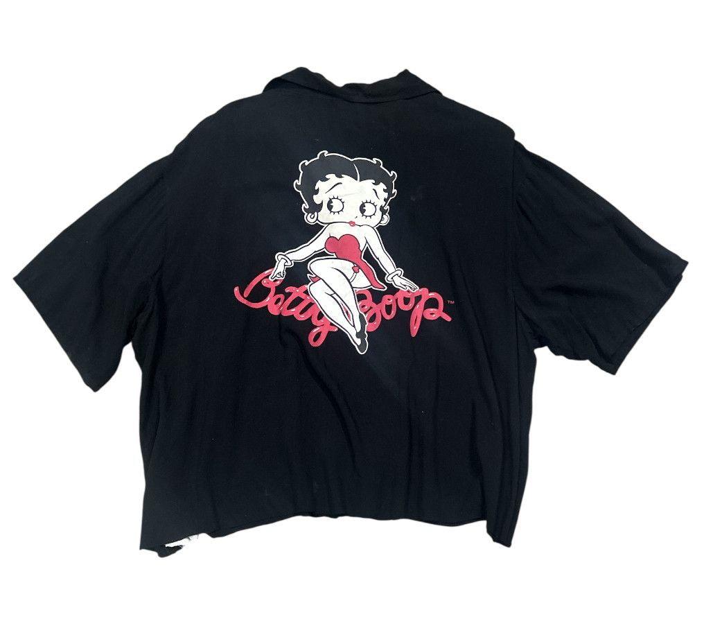 Japanese Brand Vintage Betty Boop Rayon cropped balloon shirt Size US L / EU 52-54 / 3 - 1 Thumbnail
