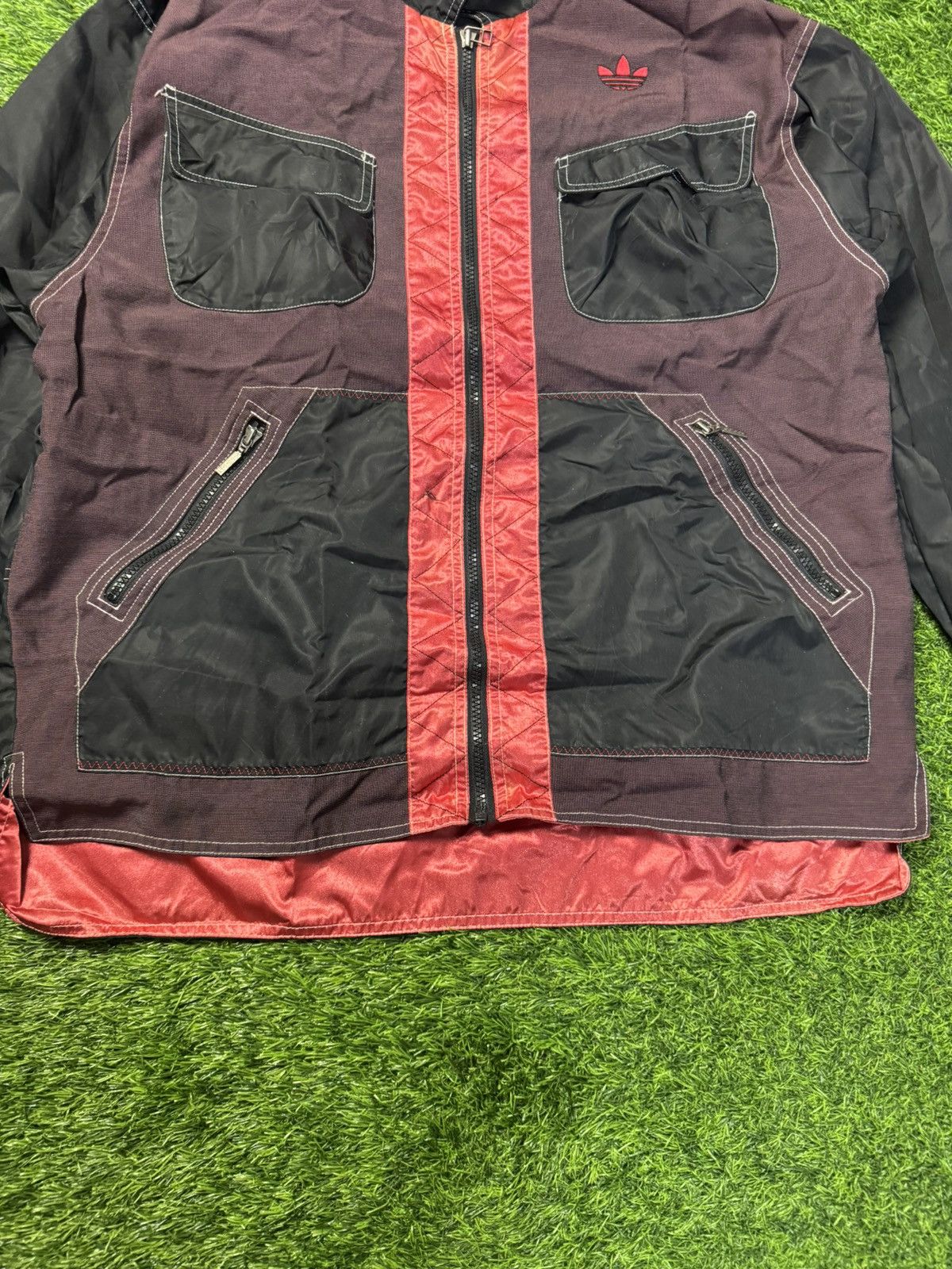 Adidas × Vintage vintage ADIDAS - zipper windbreaker jacket Size US L / EU 52-54 / 3 - 5 Thumbnail