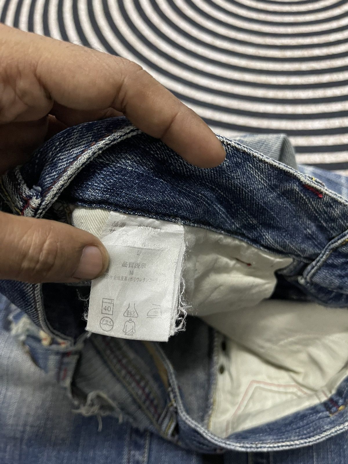 Norton 2000s NORTON DENIM DISTRESSED JEANS EMBROIDERED LOGO Size US 32 / EU 48 - 13 Thumbnail