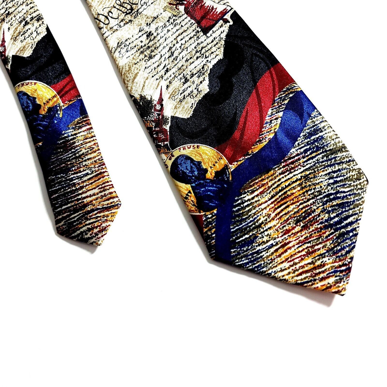 Designer Steven Harris Hand Made Black "We The People" Polyester Amer Size ONE SIZE - 5 Thumbnail