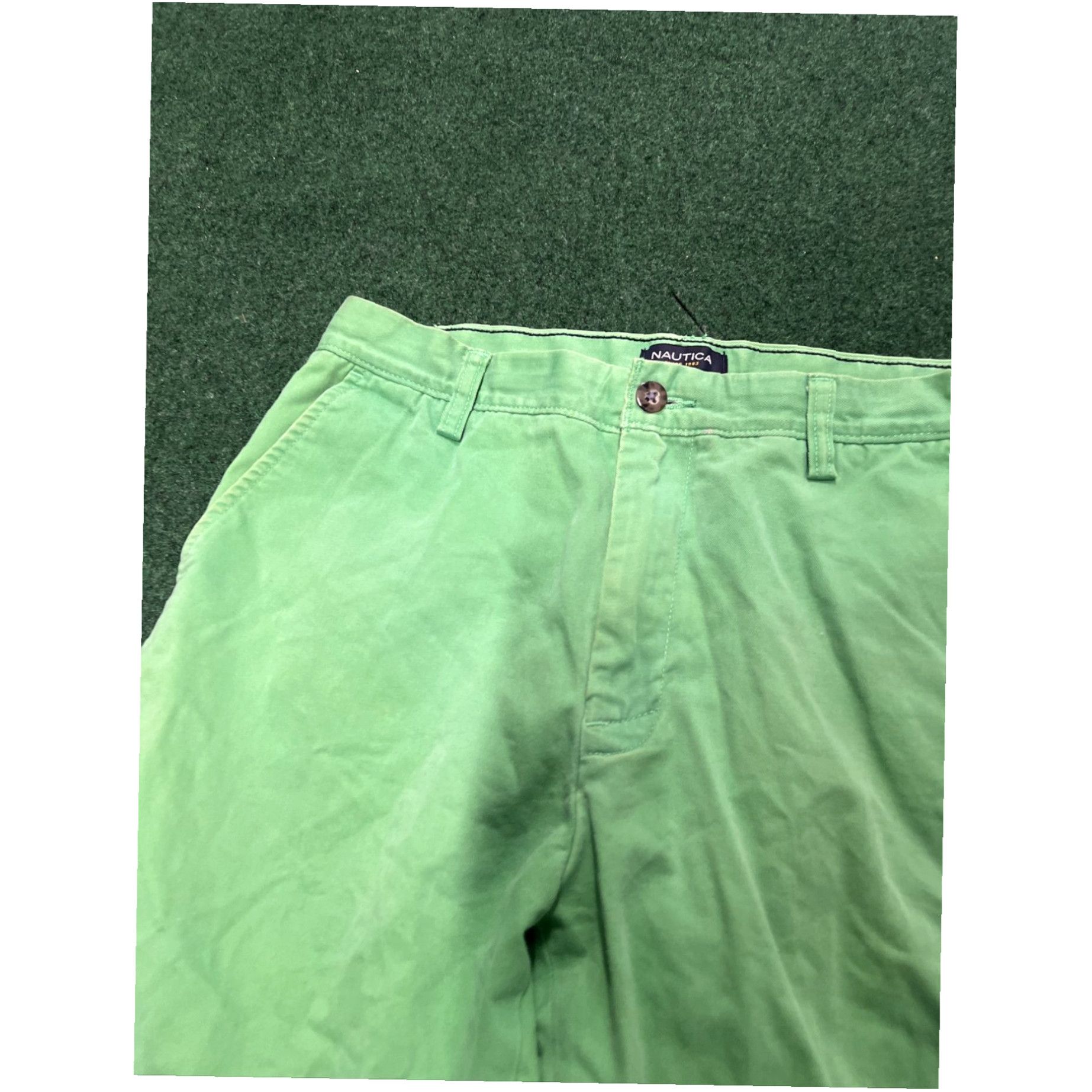 Nautica Nautica Shorts Men’s 32 Green The Deck Classic Fit Stretch Chino Cotton Size US 32 / EU 48 - 2 Thumbnail