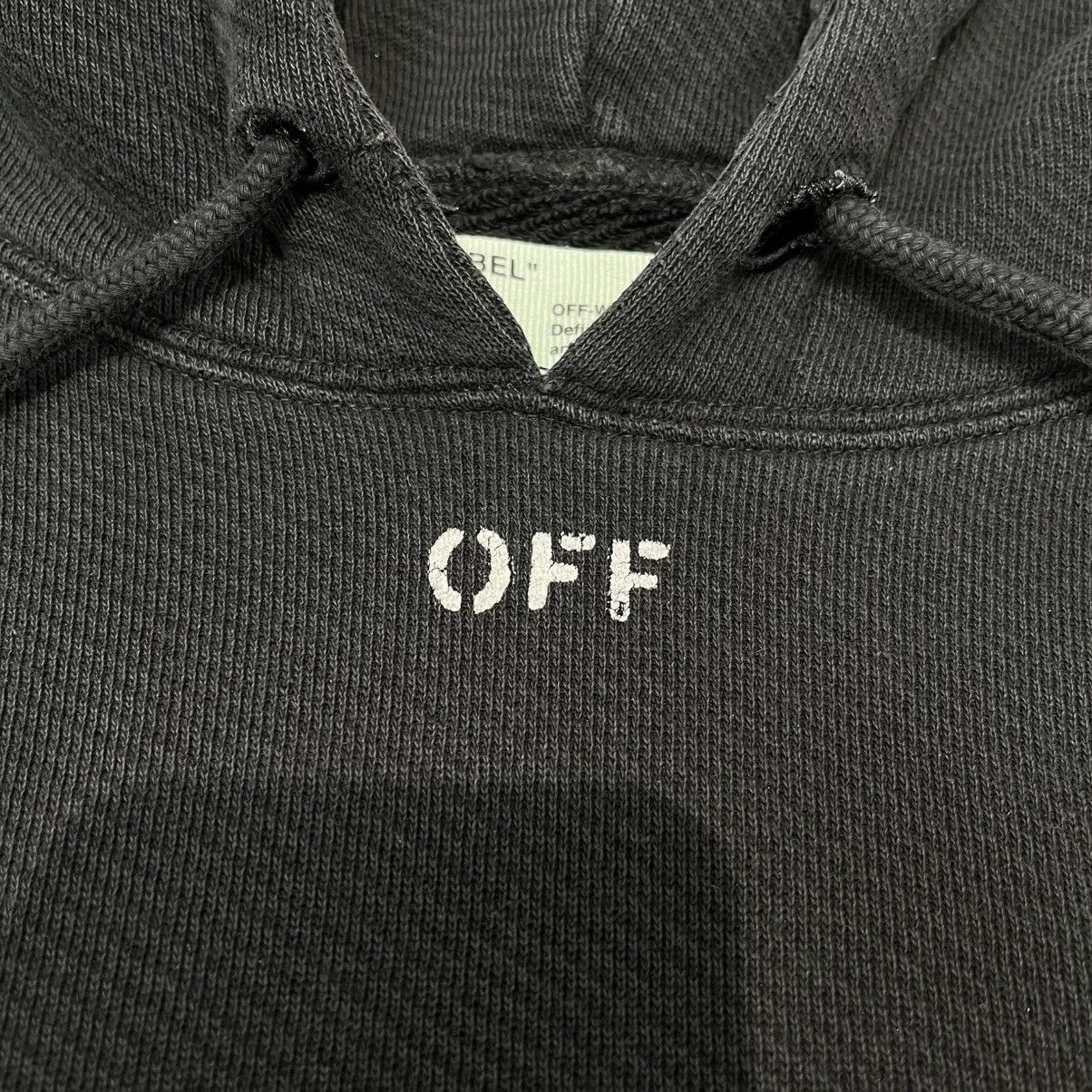 Off-White Off-White Crop Top Hoodie Black Size M / US 6-8 / IT 42-44 - 4 Thumbnail