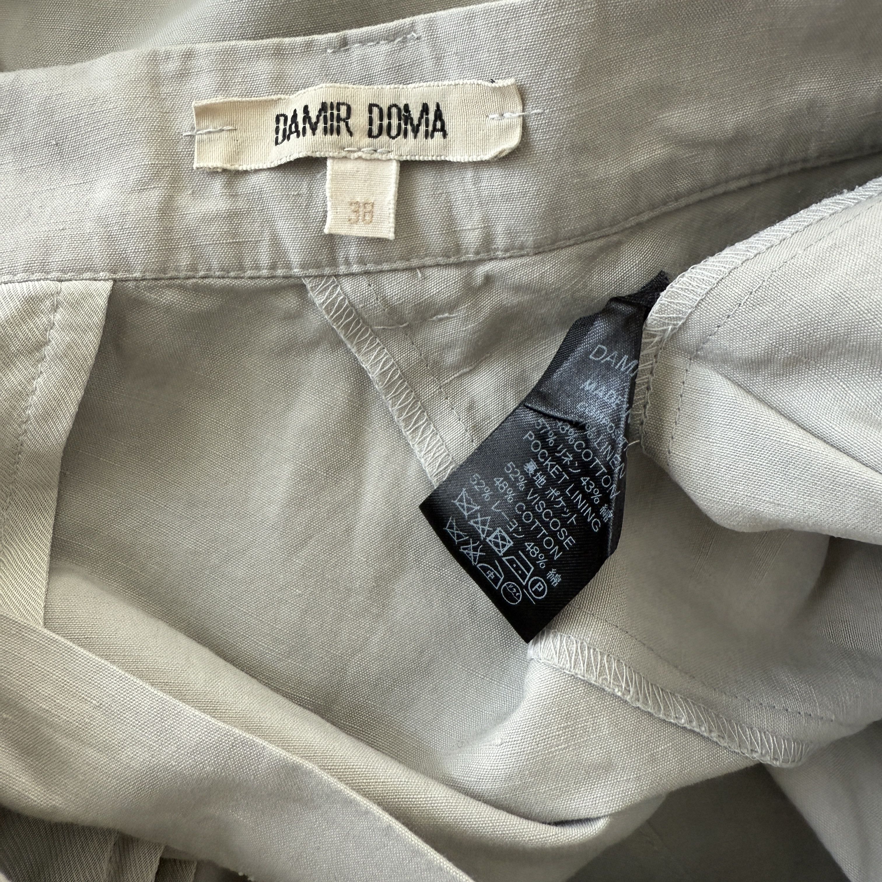 Damir Doma DAMIR DOMA Linen/Cotton Pants size 38 IT Size 26" / US 2 / IT 38 - 10 Thumbnail