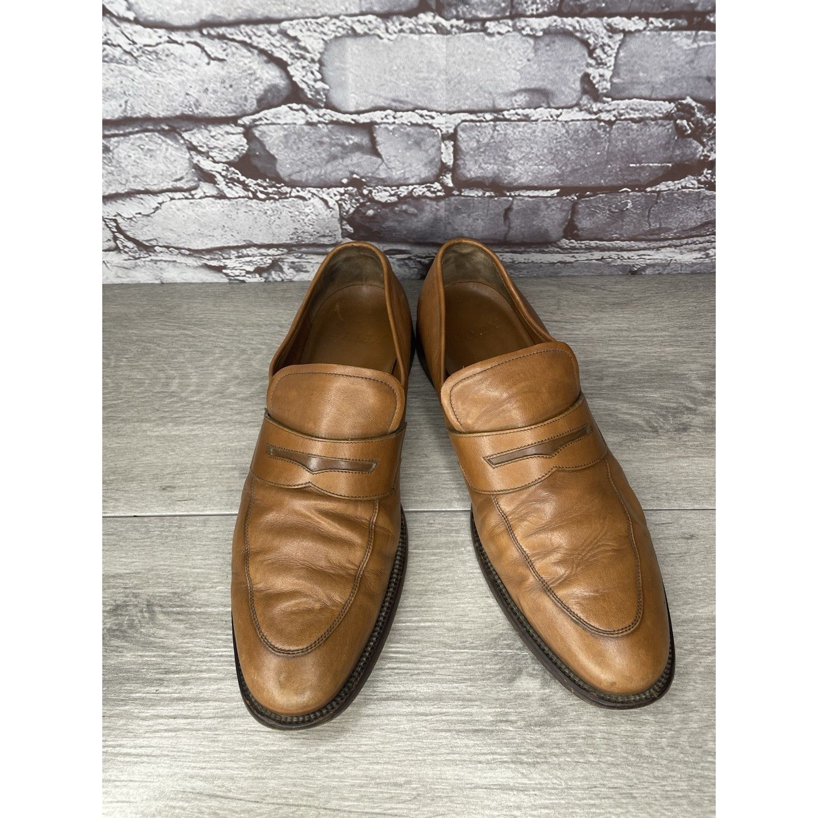 Bally Bally Brown Leather Salasan Penny Loafers Dress Shoes Men’s Size US 7 / EU 40 - 2 Thumbnail