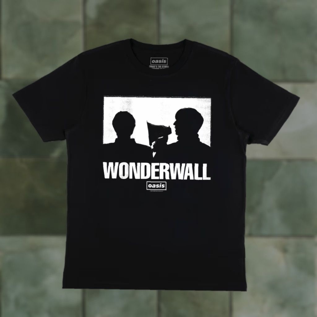 Vintage Oasis T-Shirt Unisex Adults Large Black 30th Anniversary Limited Edition Wonderwall Silhouette 90s Band Britpop Logo Graphic Print Size US L / EU 52-54 / 3 - 1 Thumbnail