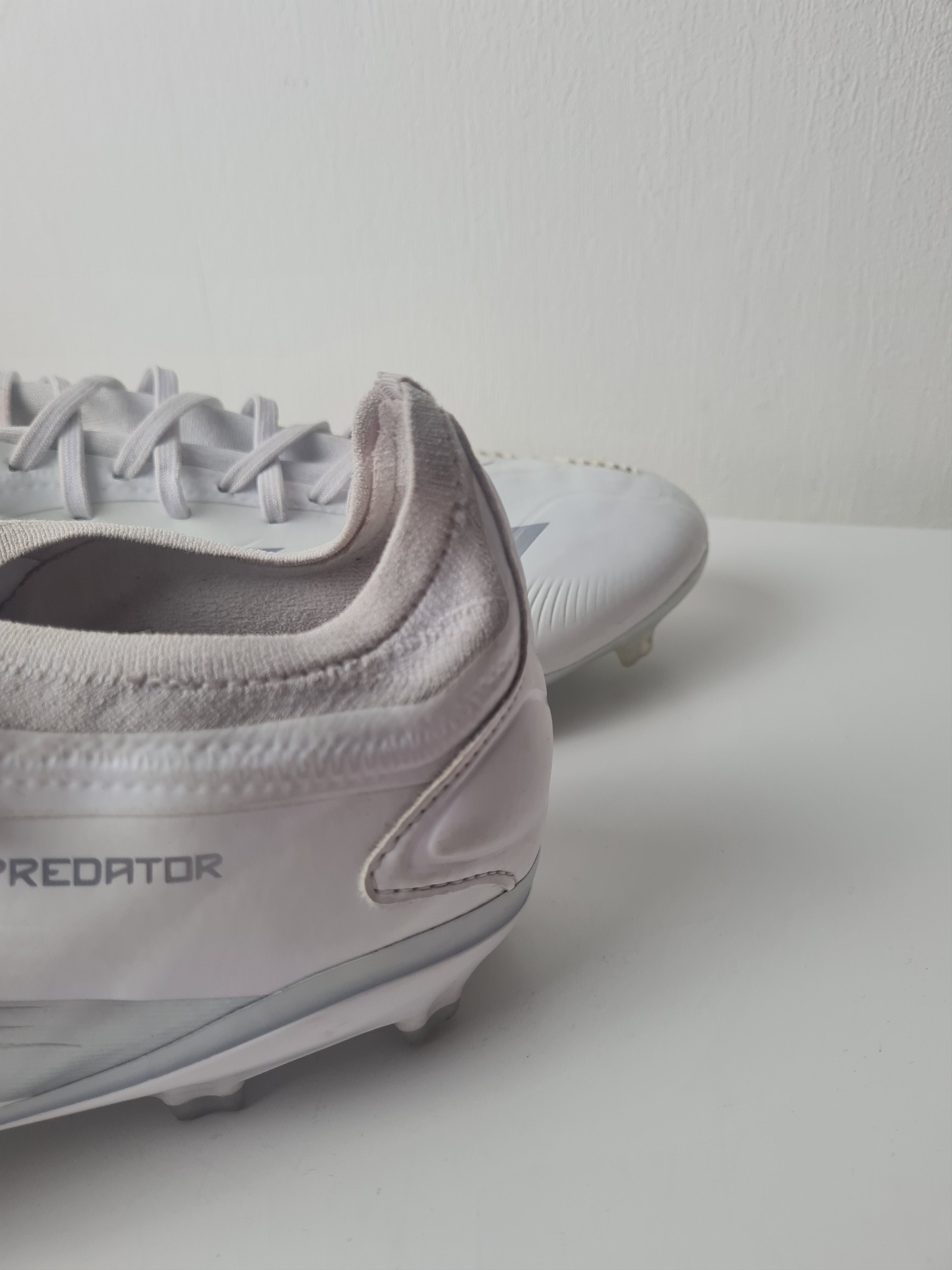 Adidas Football Soccer Adidas PREDATOR Pro FG Cleats White Silver Size US 12.5 / EU 45-46 - 5 Thumbnail