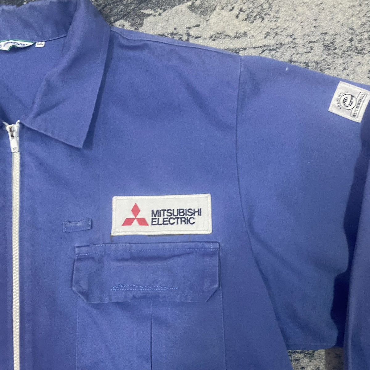 Japanese Brand Vintage Mitsubishi Racing Zipper Worker Jacket Size US M / EU 48-50 / 2 - 5 Thumbnail