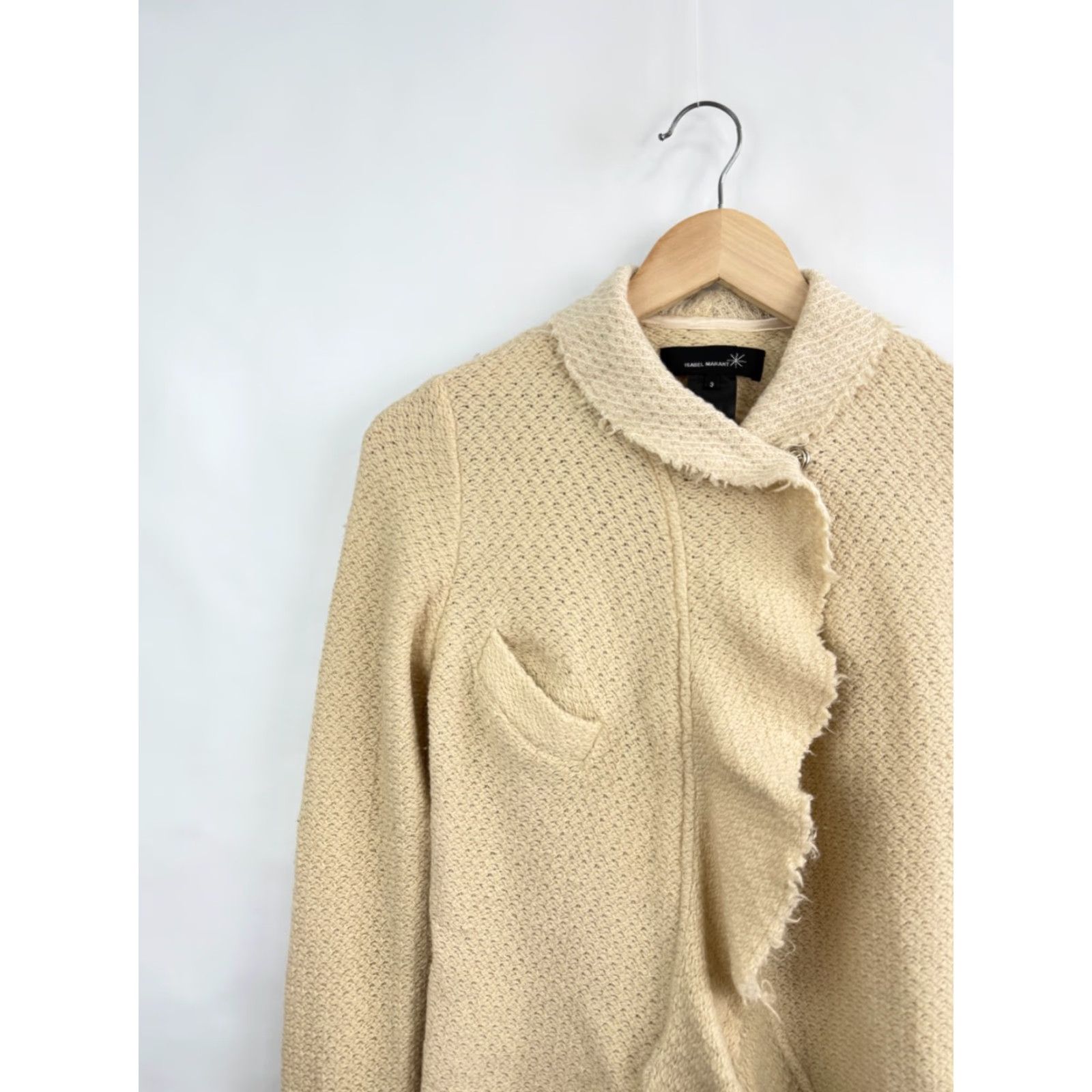 Isabel Marant Isabel Marant Cardigan Sweater Women Regular Size 3 Beige Made in France Retro Vintage Size XS / US 0-2 / IT 36-38 - 3 Thumbnail