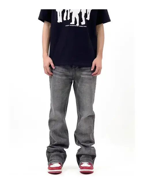 Designer × Japanese Brand × Vintage skate hiphop flared baggy jeans Size US 32 / EU 48 - 1 Thumbnail